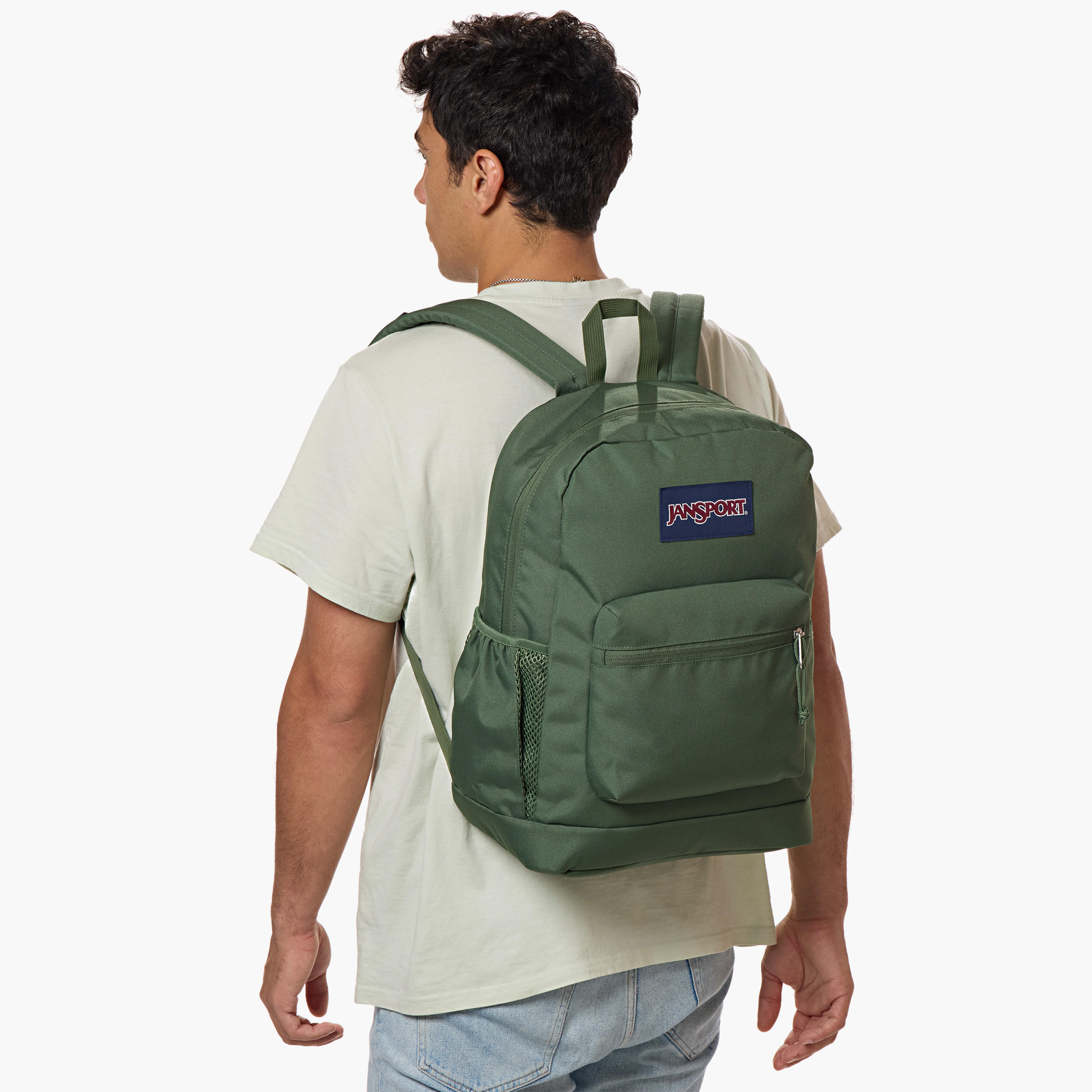 Jansport Solid Backpack with Adjustable Straps and Zip Closure - 15x32x42 cms-school-bagsandbackpacks-backpacks-image-2