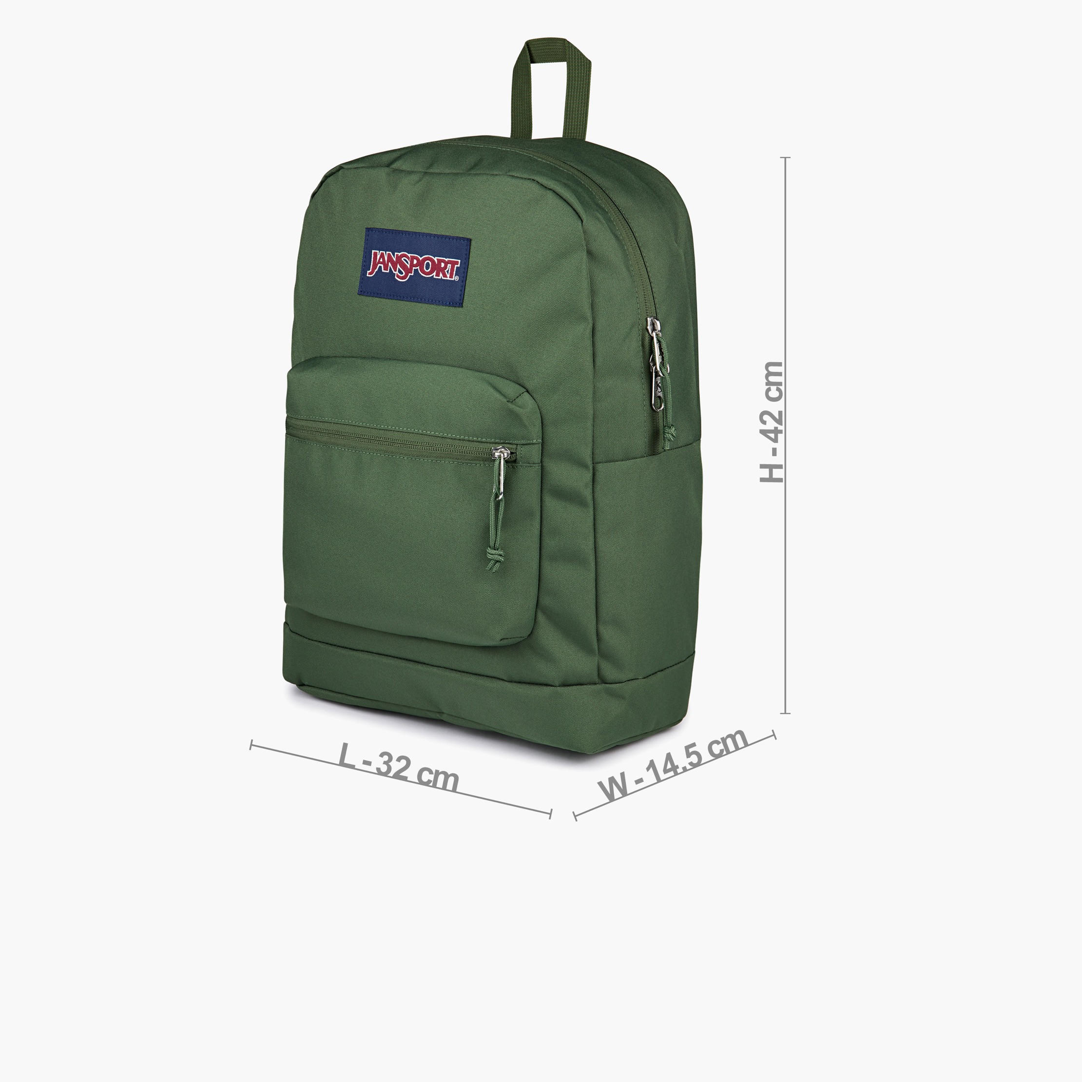 Jansport Solid Backpack with Adjustable Straps and Zip Closure - 15x32x42 cms-school-bagsandbackpacks-backpacks-image-26