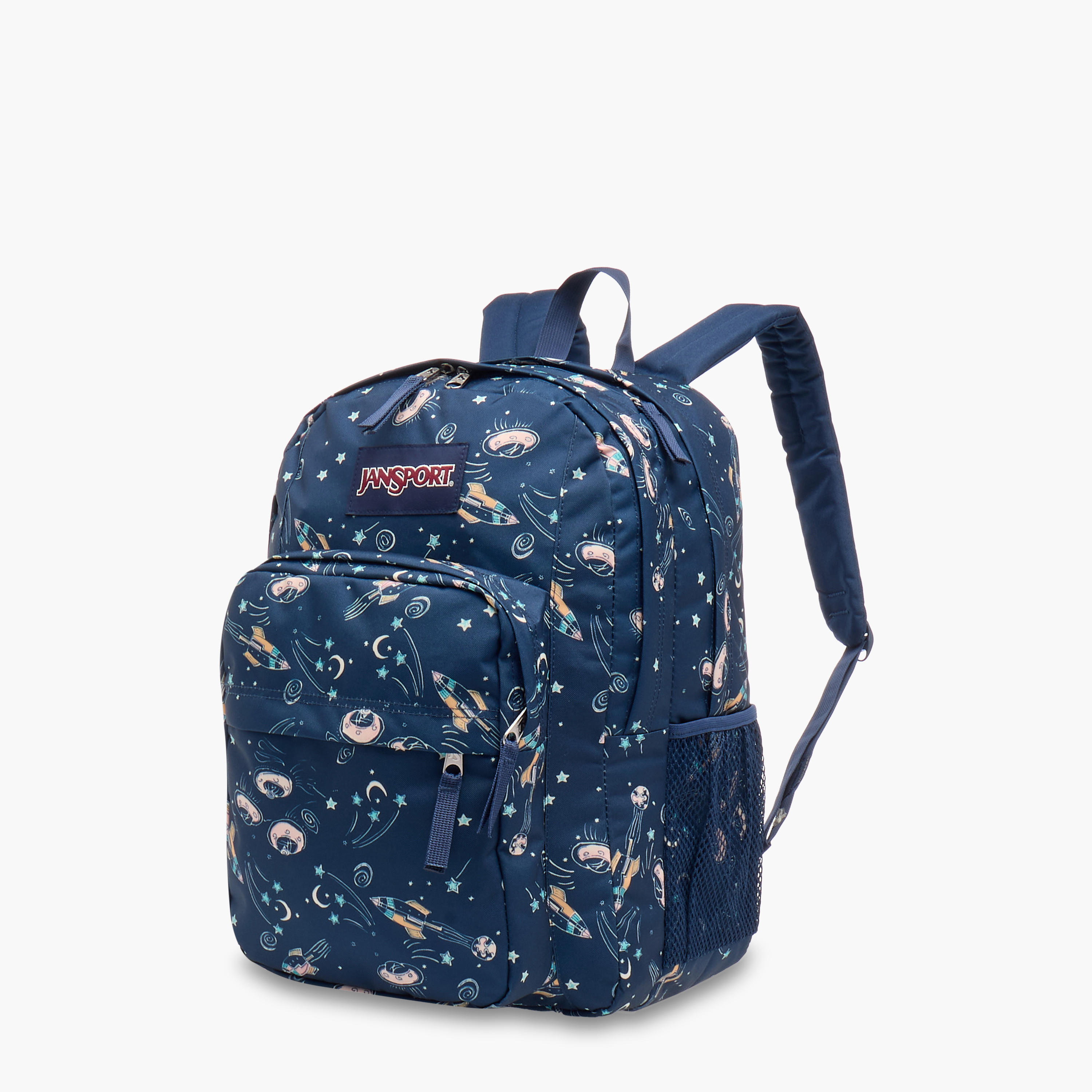 Jansport Spaceship Print Backpack with Padded Shoulder Straps - 19x33x33cms-school-bagsandbackpacks-backpacks-image-2