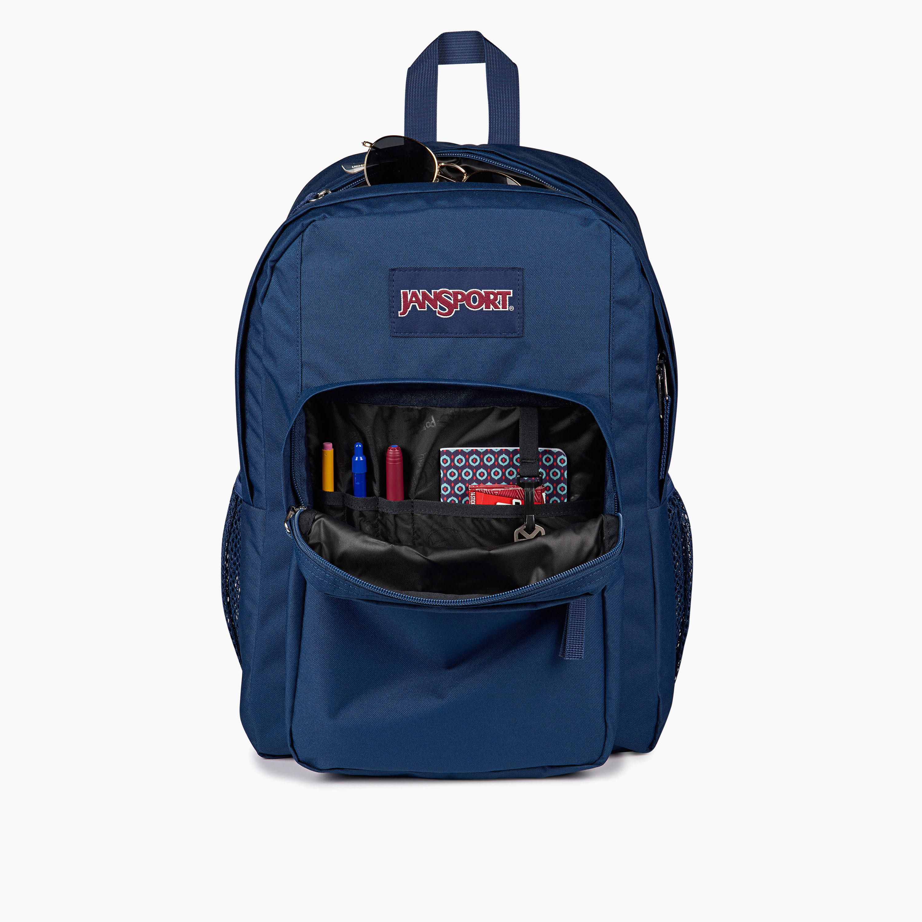 Jansport Solid Backpack with Adjustable Straps and Zip Closure - 19x33x5 cms-school-bagsandbackpacks-backpacks-image-6