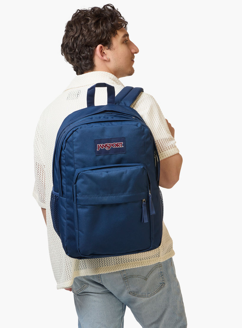 شنطة ظهر سادة بحمالات قابلة للتعديل وسحاب إغلاق من جانسبورت - 19x33x5 سم-school-bagsandbackpacks-backpacks-image-7
