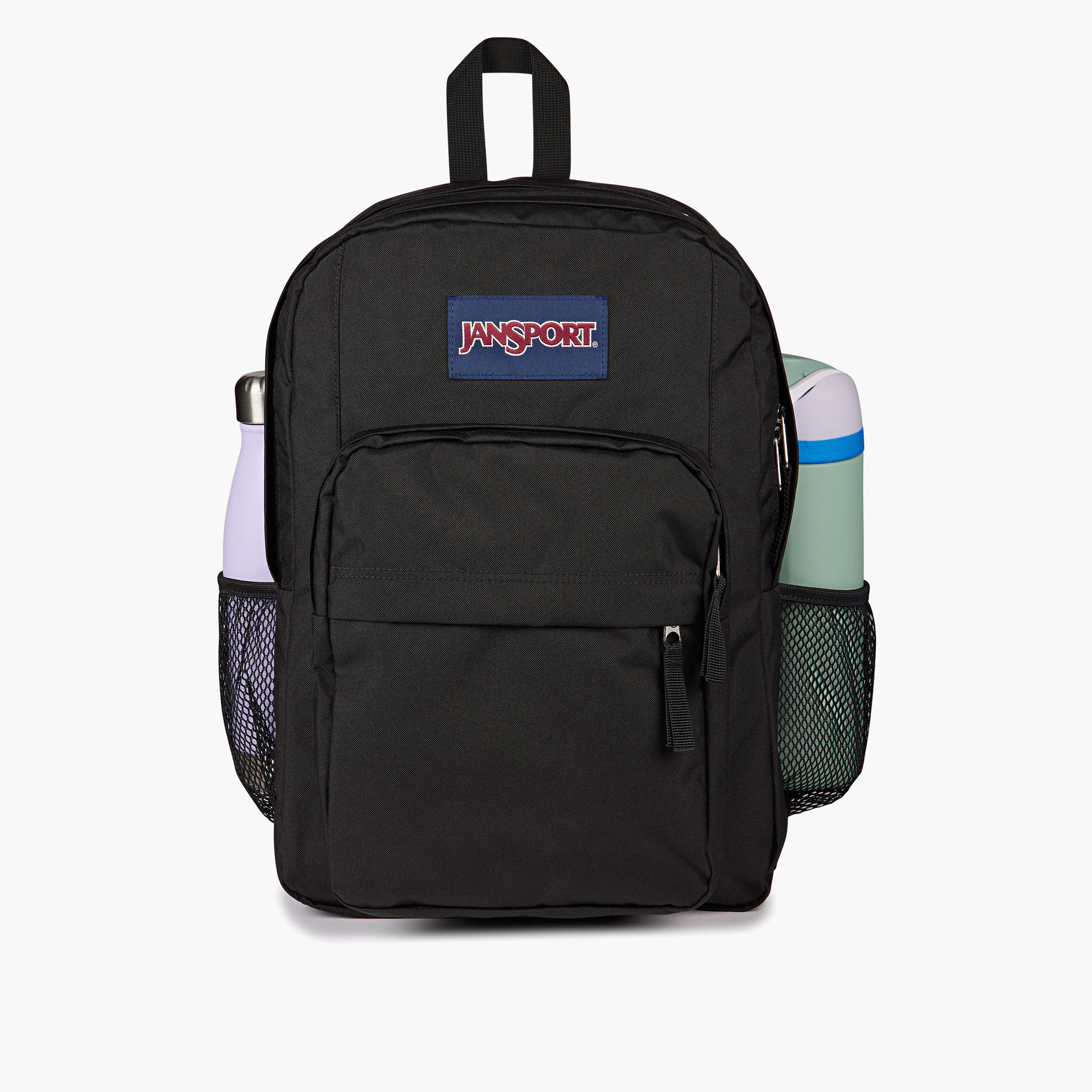 Jansport Solid Backpack with Adjustable Straps and Zip Closure - 19x33x5 cms-school-bagsandbackpacks-backpacks-image-4