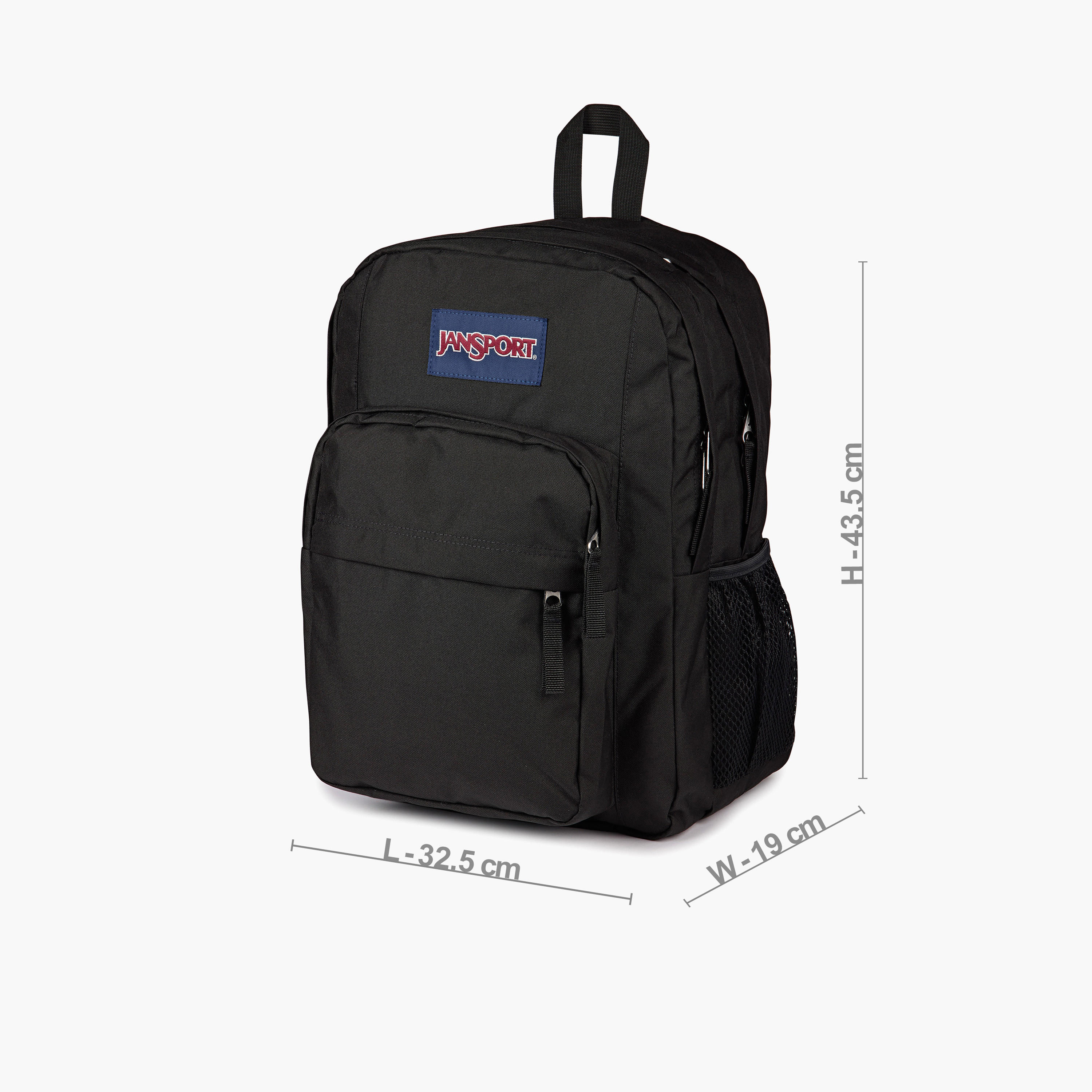 Jansport Solid Backpack with Adjustable Straps and Zip Closure - 19x33x5 cms-school-bagsandbackpacks-backpacks-image-8