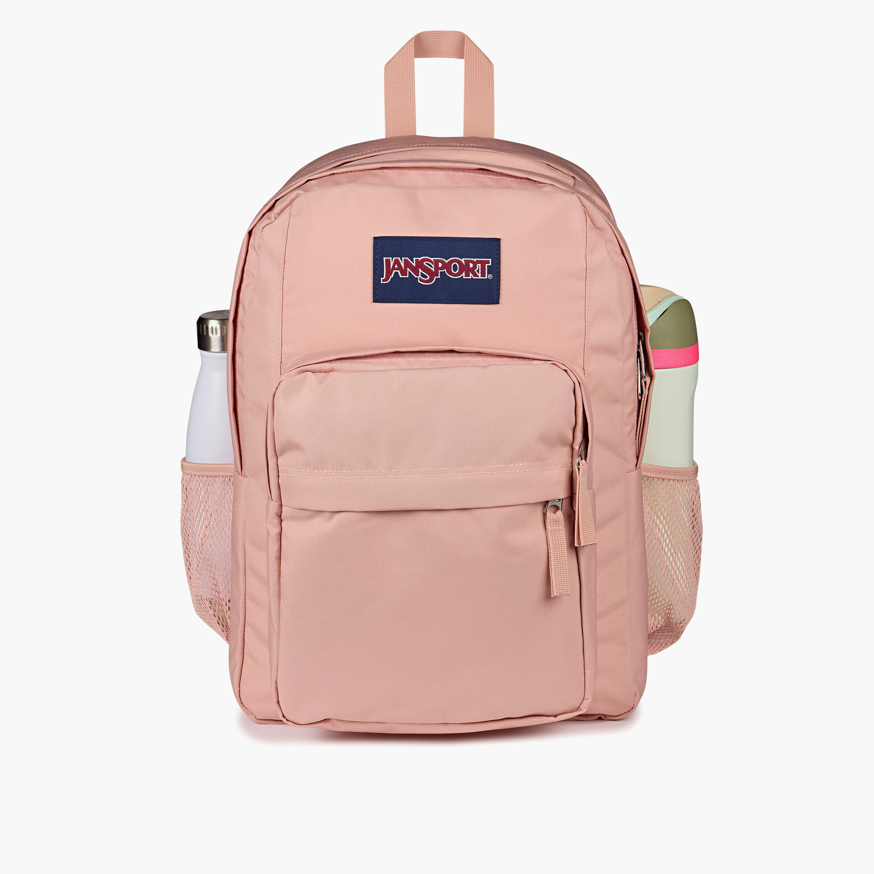 Jansport Solid Backpack with Adjustable Straps and Zip Closure - 19x33x5 cms-school-bagsandbackpacks-backpacks-image-4