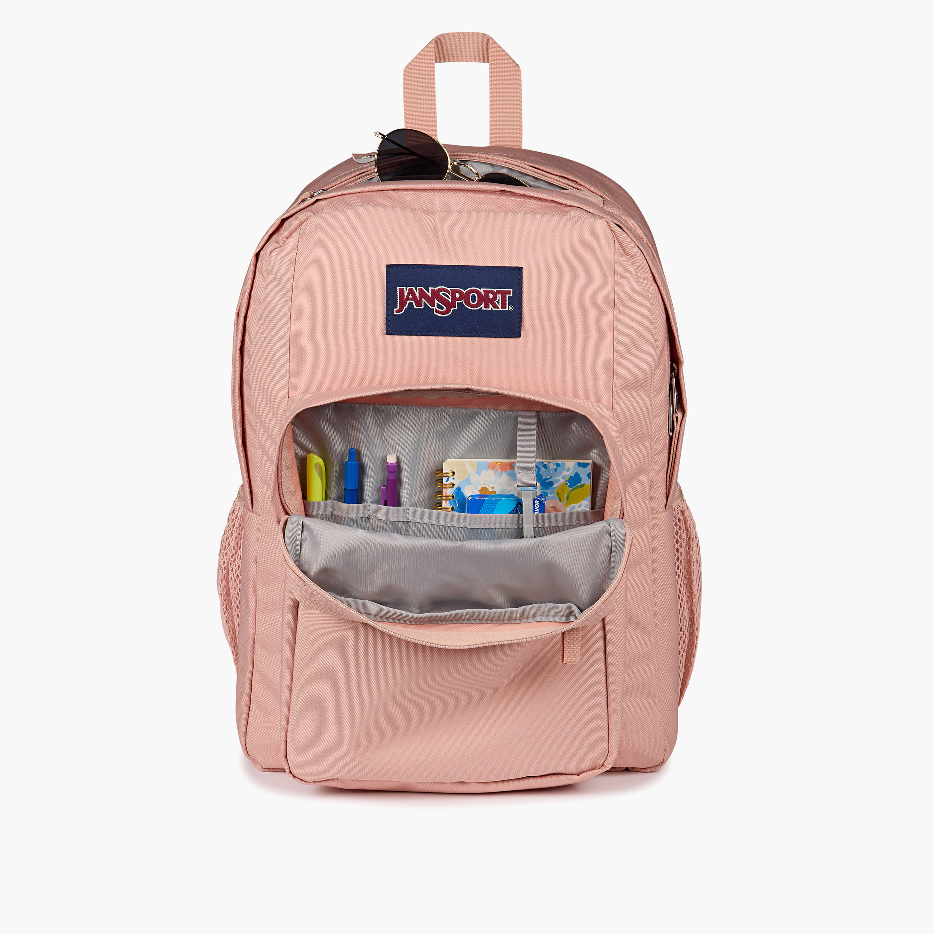 Jansport Solid Backpack with Adjustable Straps and Zip Closure - 19x33x5 cms-school-bagsandbackpacks-backpacks-image-6