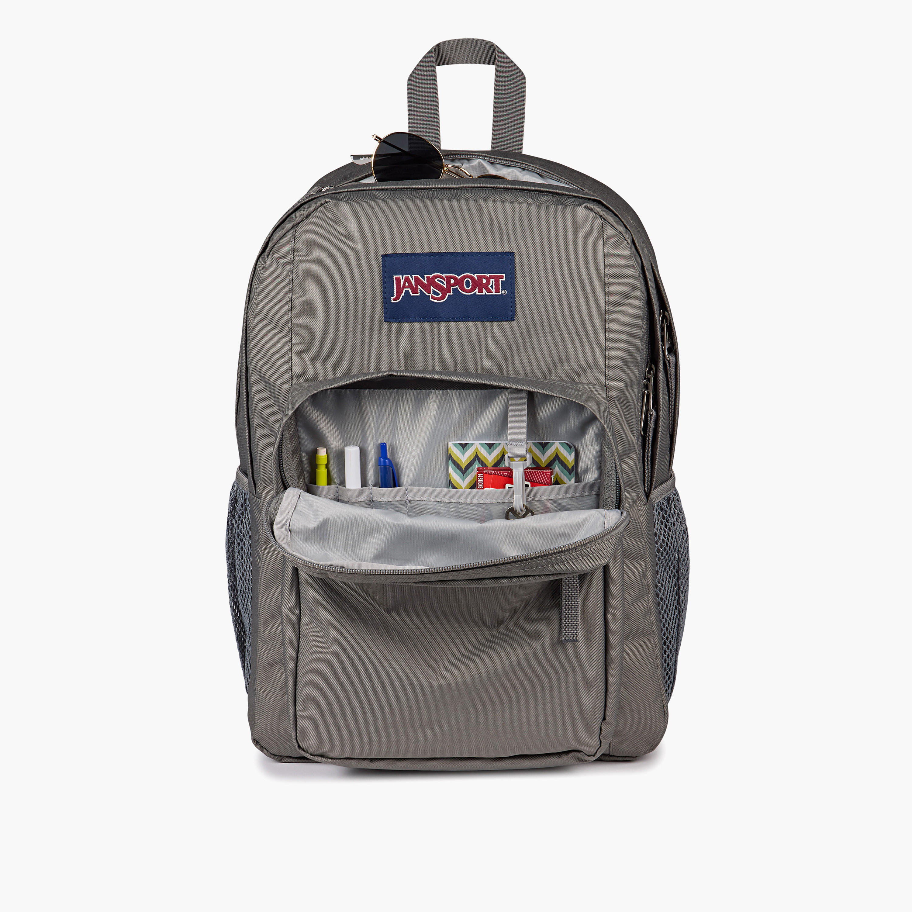 Jansport Solid Backpack with Adjustable Straps and Zip Closure - 19x33x42 cms-school-bagsandbackpacks-backpacks-image-6