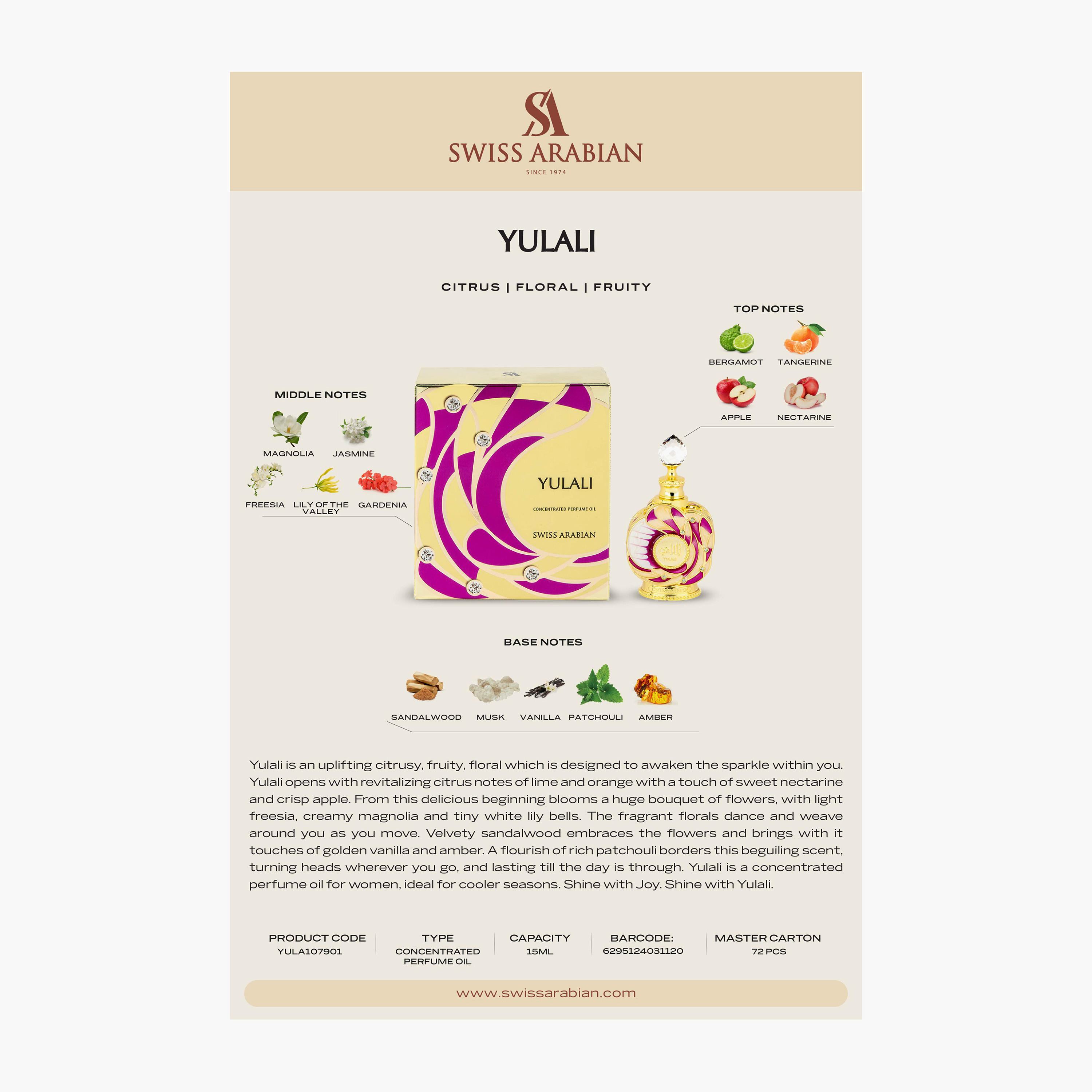 Swiss Arabian Yulali Perfume Oil - 15 ml-beautyandpersonalcare-fragrance-unisex-image-3