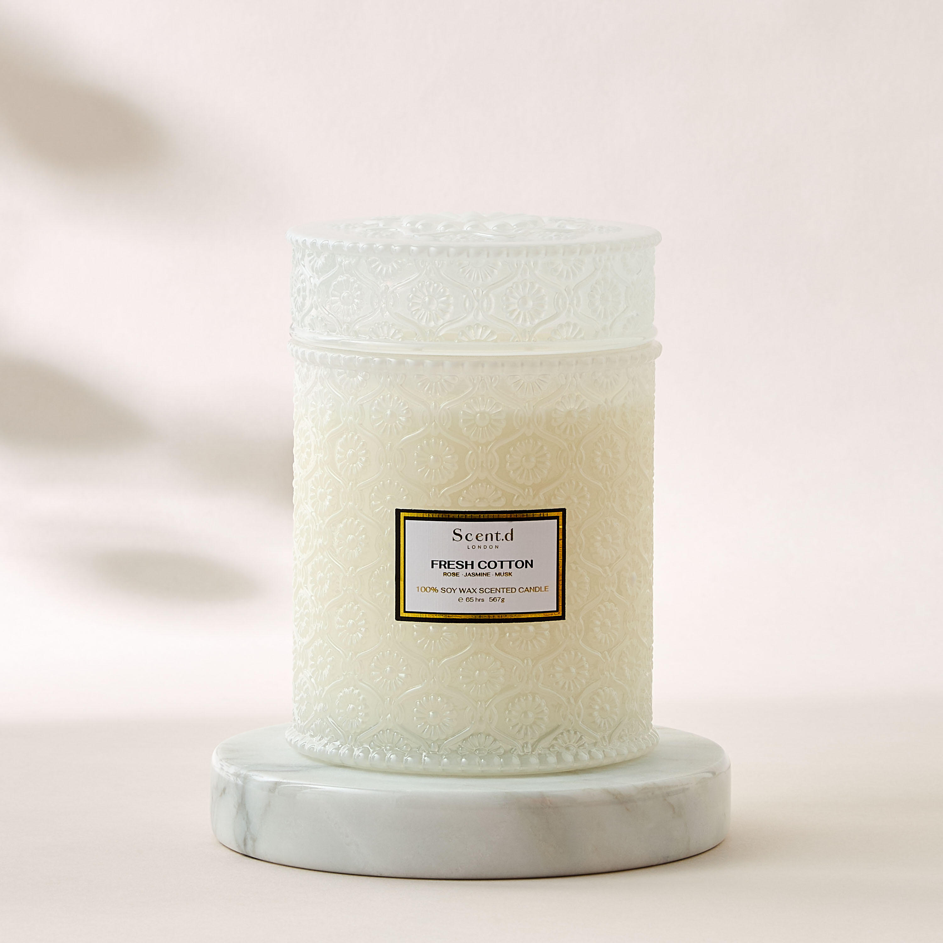 Scent.d London Fresh Cotton 2-Wick Jar Candle - 567 gms-household-homefragrance-candles-image-2
