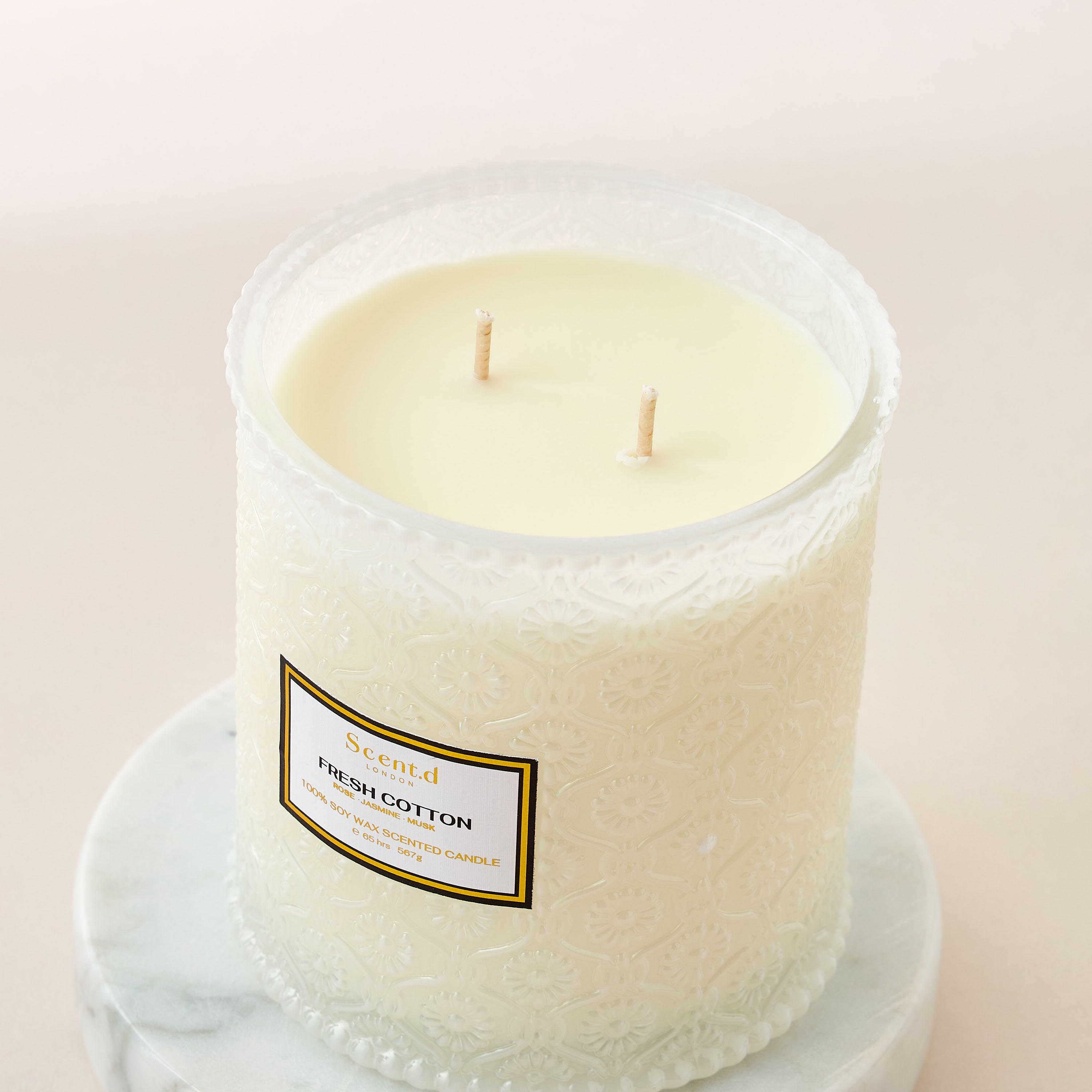 Scent.d London Fresh Cotton 2-Wick Jar Candle - 567 gms-household-homefragrance-candles-image-3