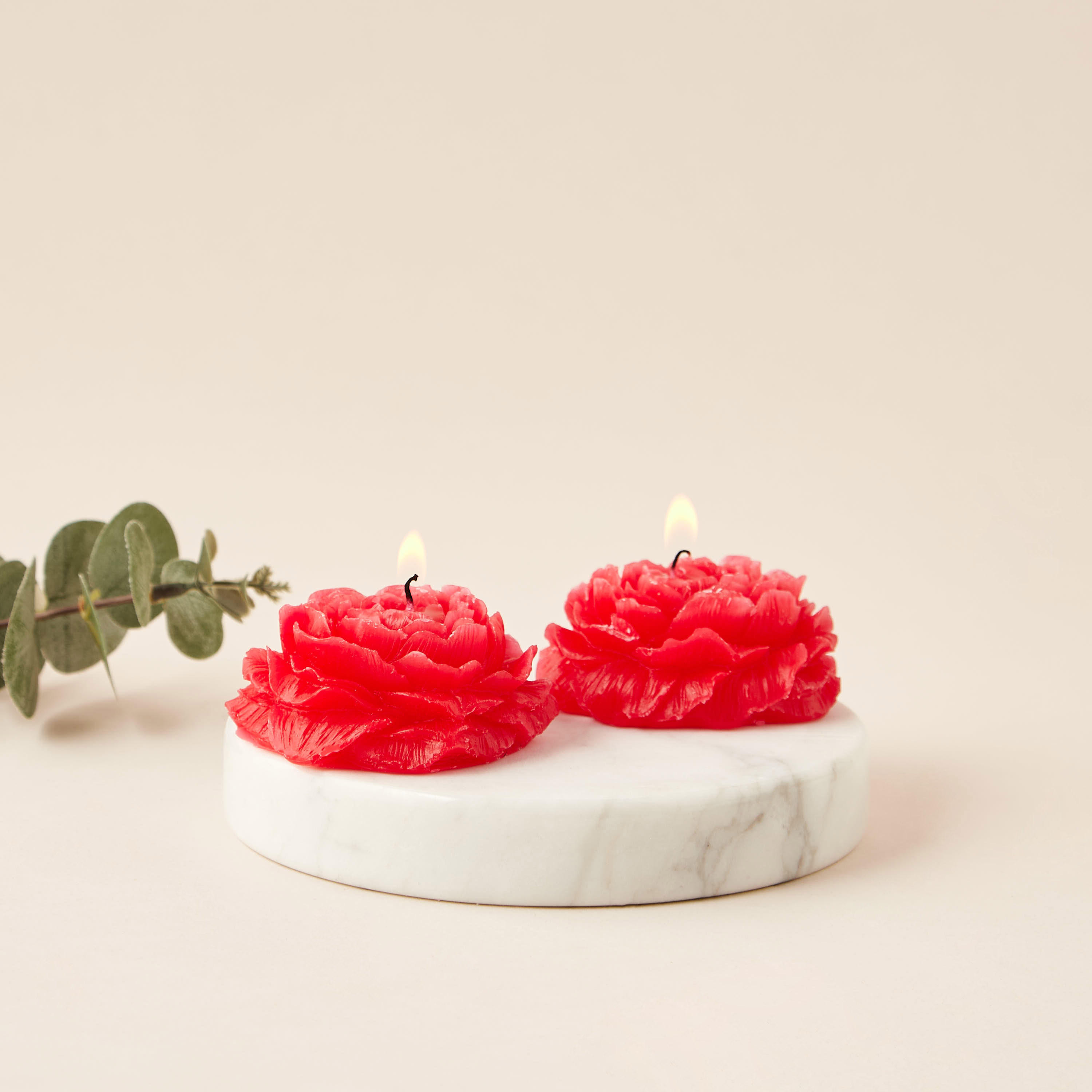 شمعة ديكور معطرة على شكل وردة - طقم من قطعتين-household-homefragrance-candles-image-1