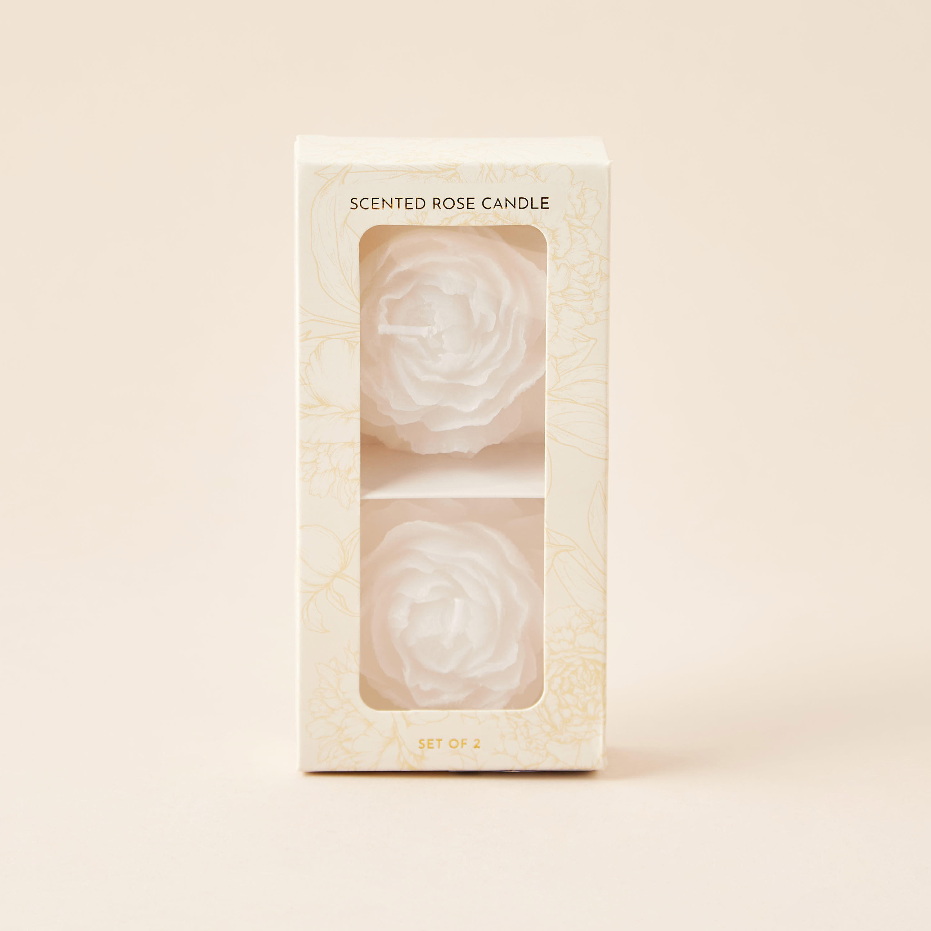 Rose Shaped Scented Decorative Candle - Set of 2-household-homefragrance-candles-image-4