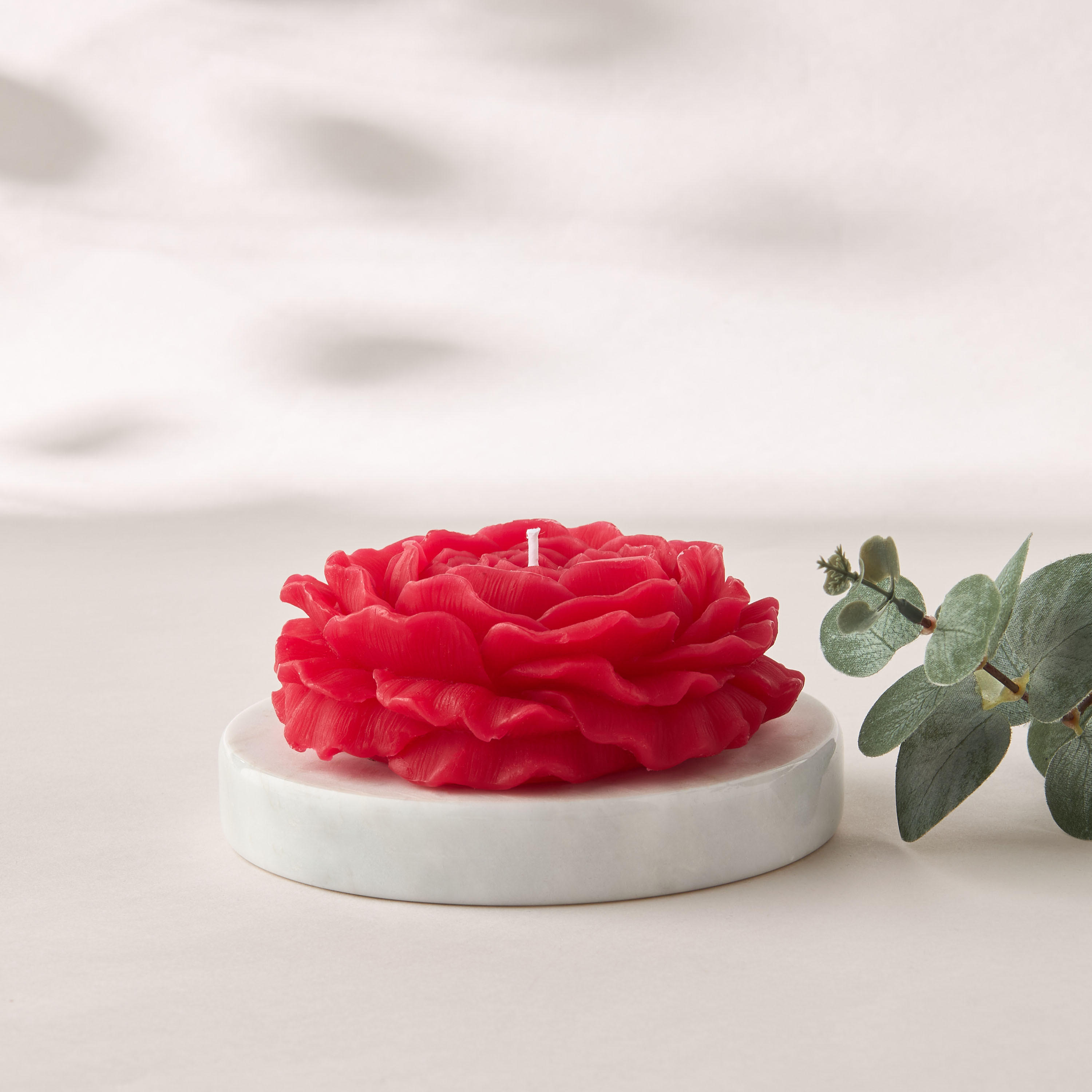 Rose Shaped Scented Decorative Candle - Set of 2-household-homefragrance-candles-image-1