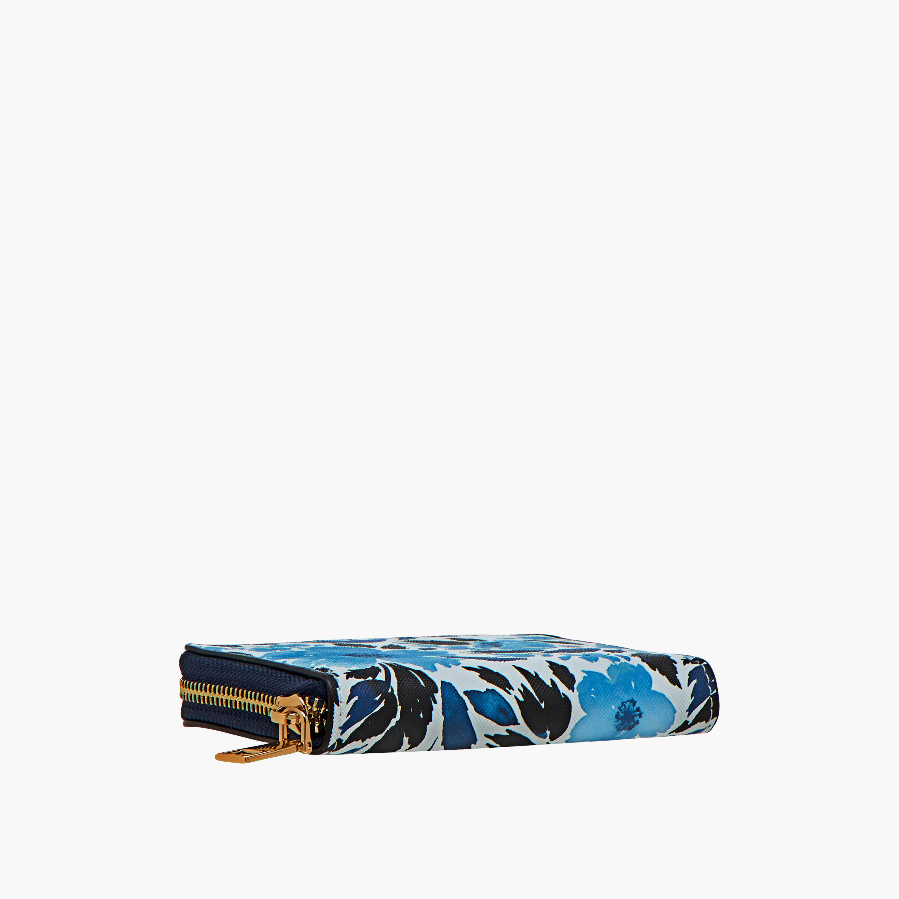 Sasha Floral Print Zip Around Wallet with Zip Closure-women-bagsandwallets-wallets-image-4