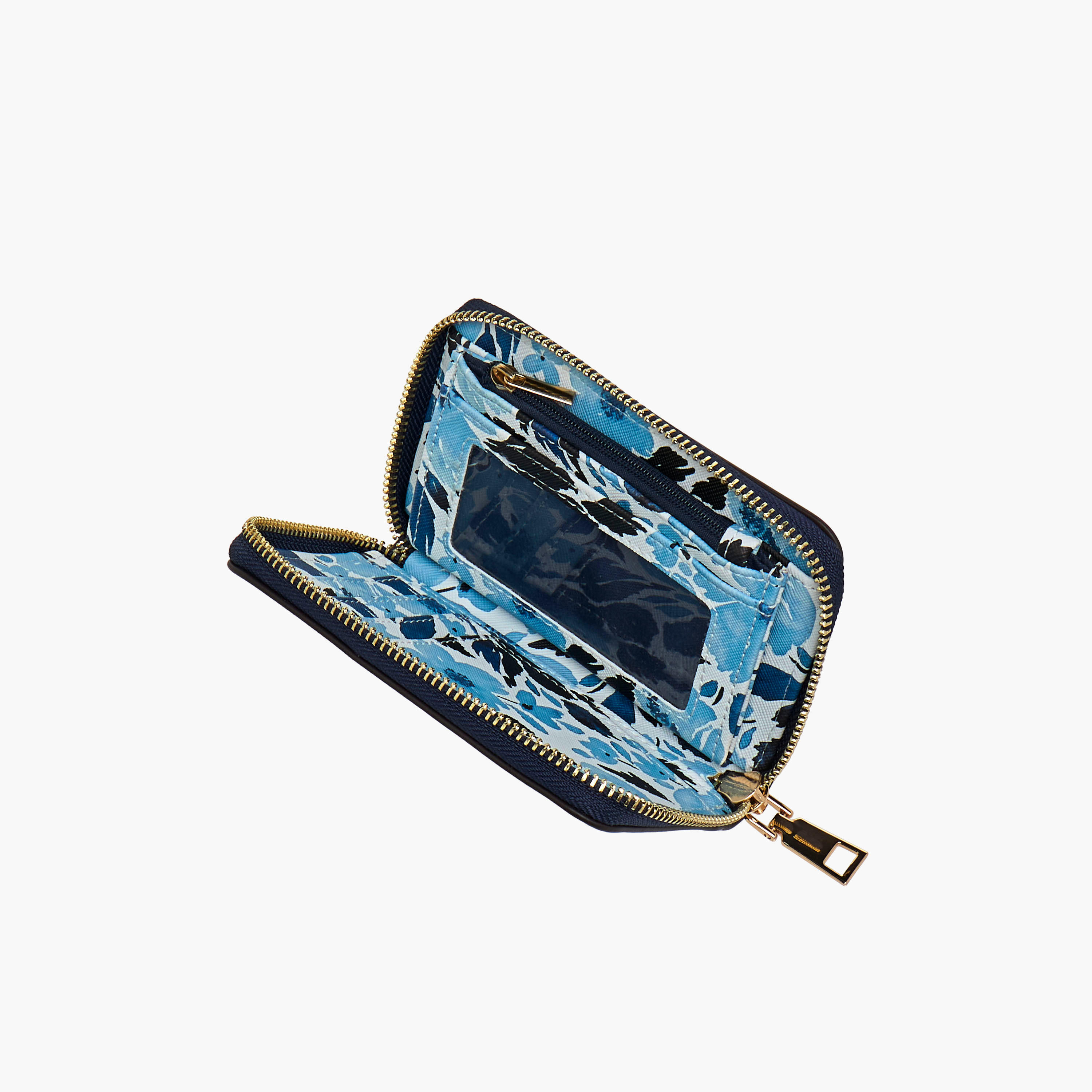 Sasha Floral Print Zip Around Wallet with Zip Closure-women-bagsandwallets-wallets-image-5