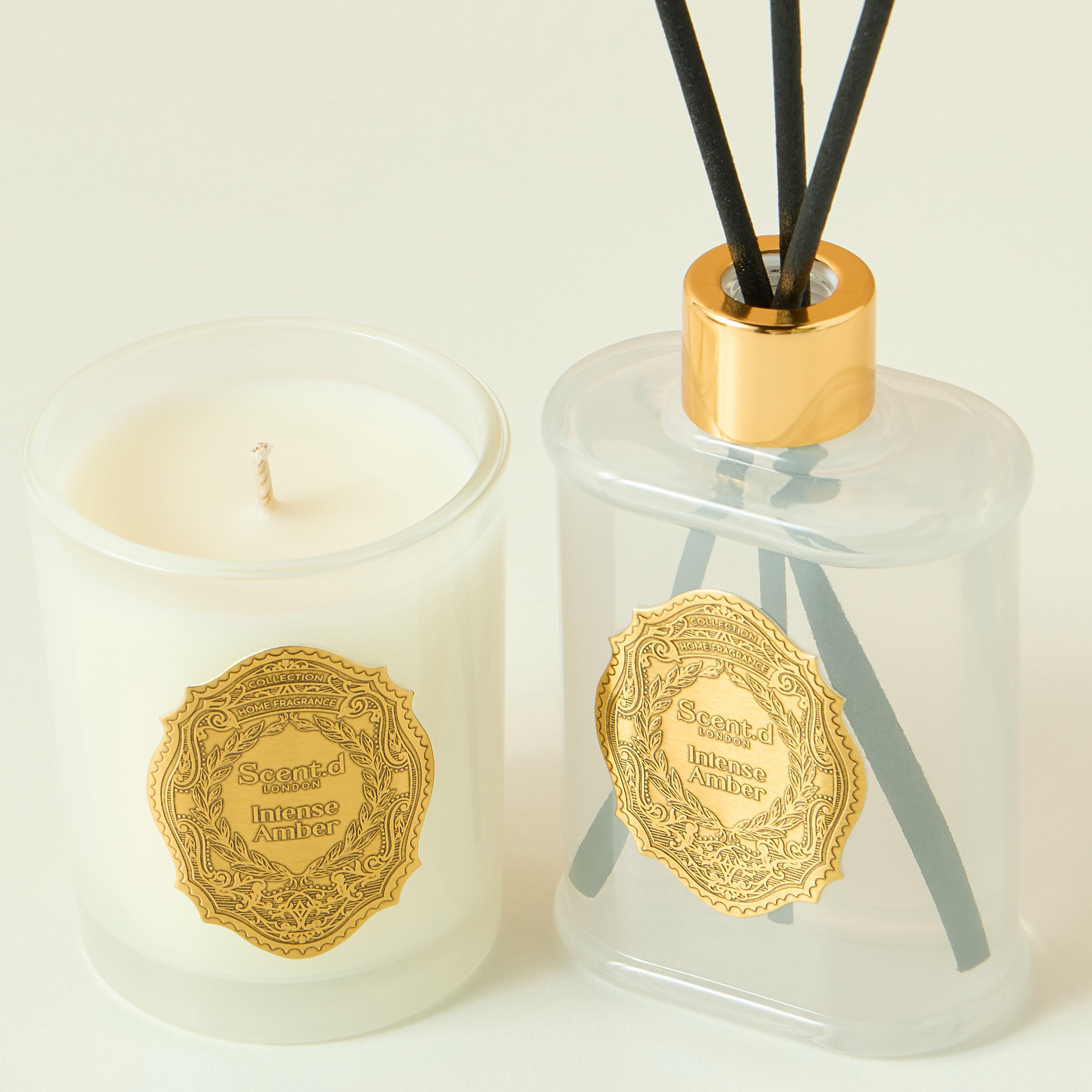Scent.d London 2-Piece Oriental Luxe Black Saffron Scented Candle and Reed Diffuser Gift Set-household-homefragrance-fragrancegiftset-image-4