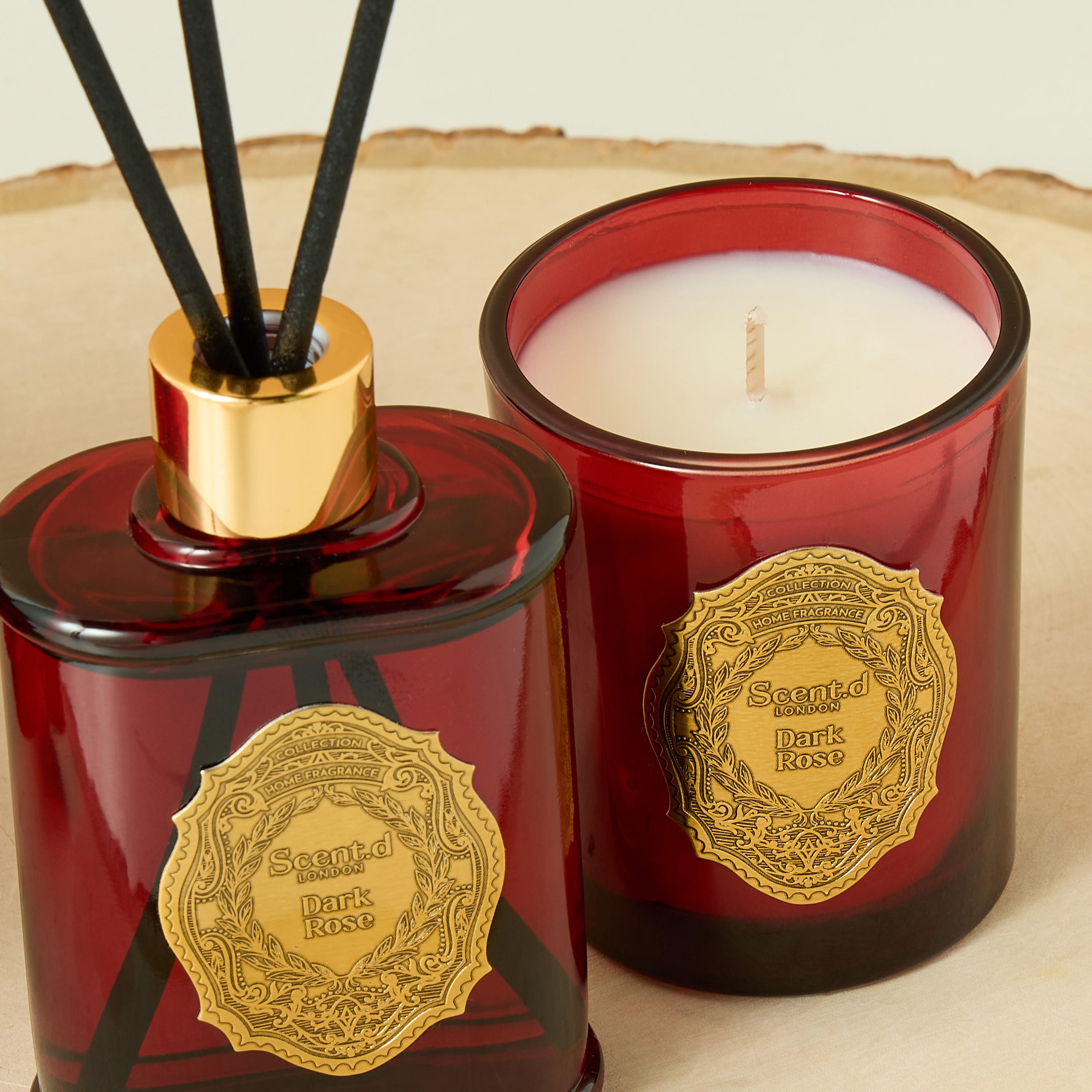 Scent.d London 2-Piece Oriental Luxe Black Saffron Scented Candle and Reed Diffuser Gift Set-household-homefragrance-fragrancegiftset-image-4