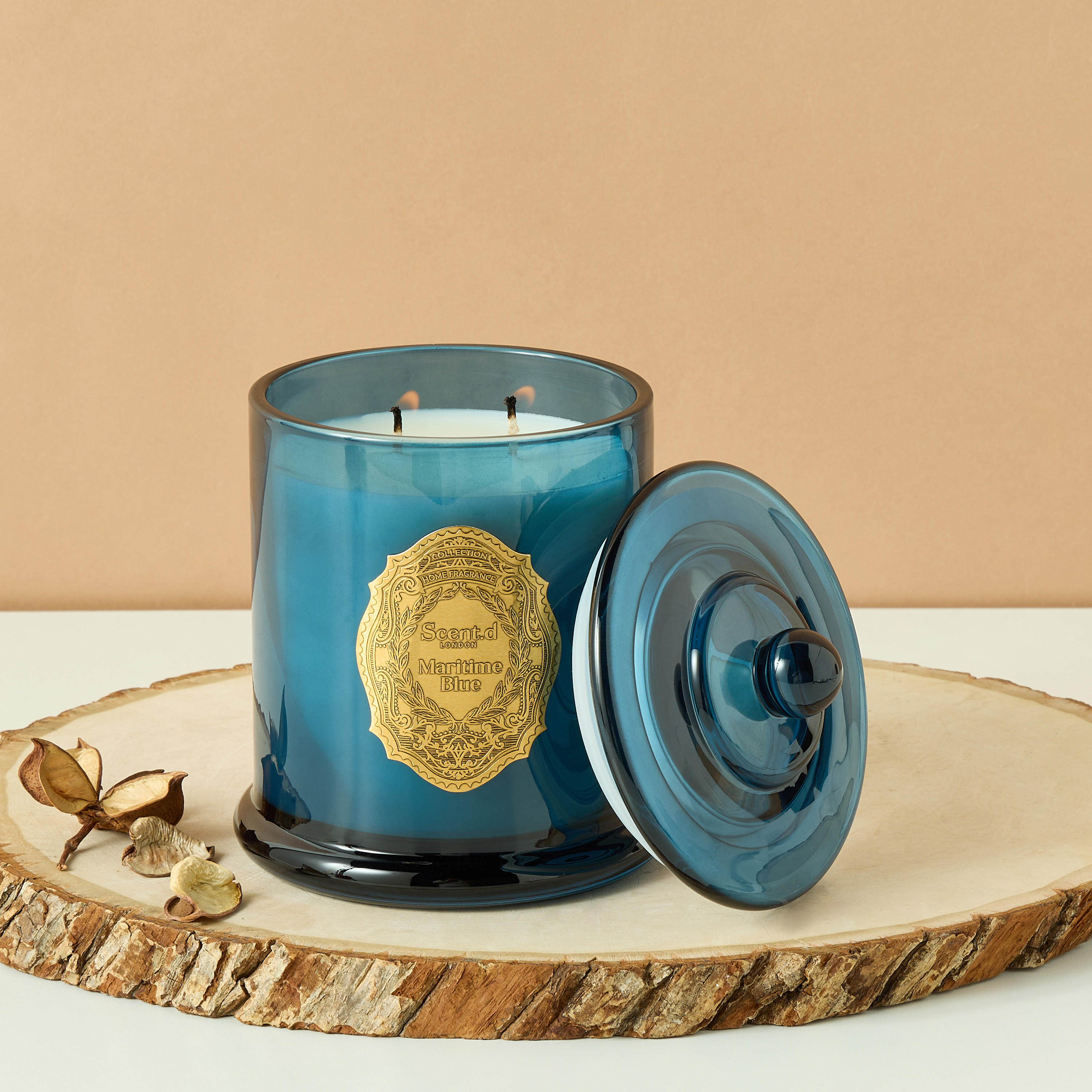 Scent.d London Oriental Luxe Dark Rose Scented Jar Candle - 360 gms-household-homefragrance-candles-image-1