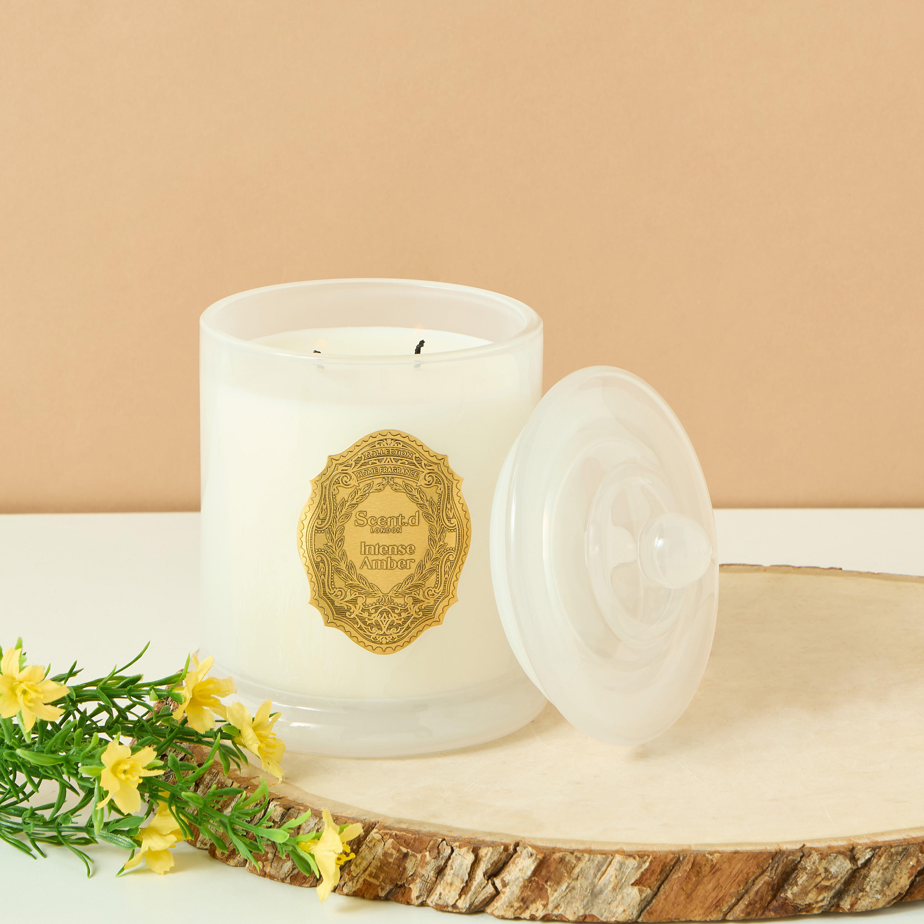 Scent.d London Oriental Luxe Dark Rose Scented Jar Candle - 360 gms-household-homefragrance-candles-image-1