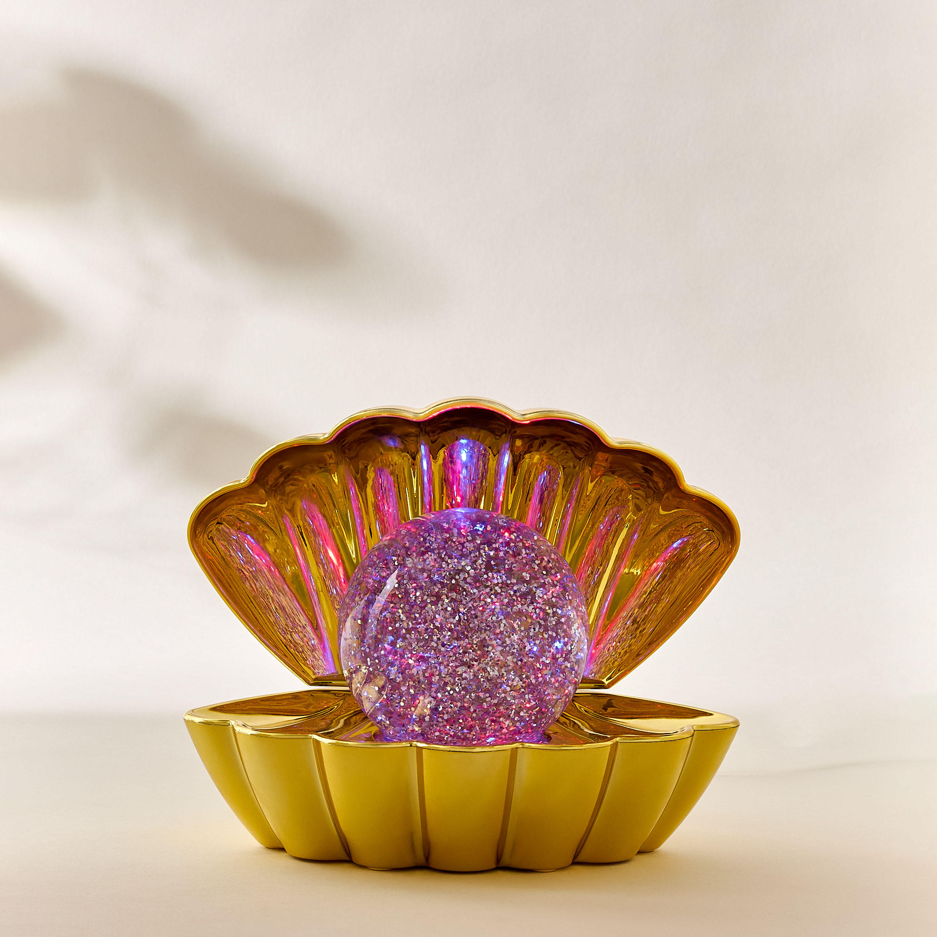 Pearl Shell Patterned Lamp with Glitter-household-decor-decorativeobjectsandsculptures-image-2