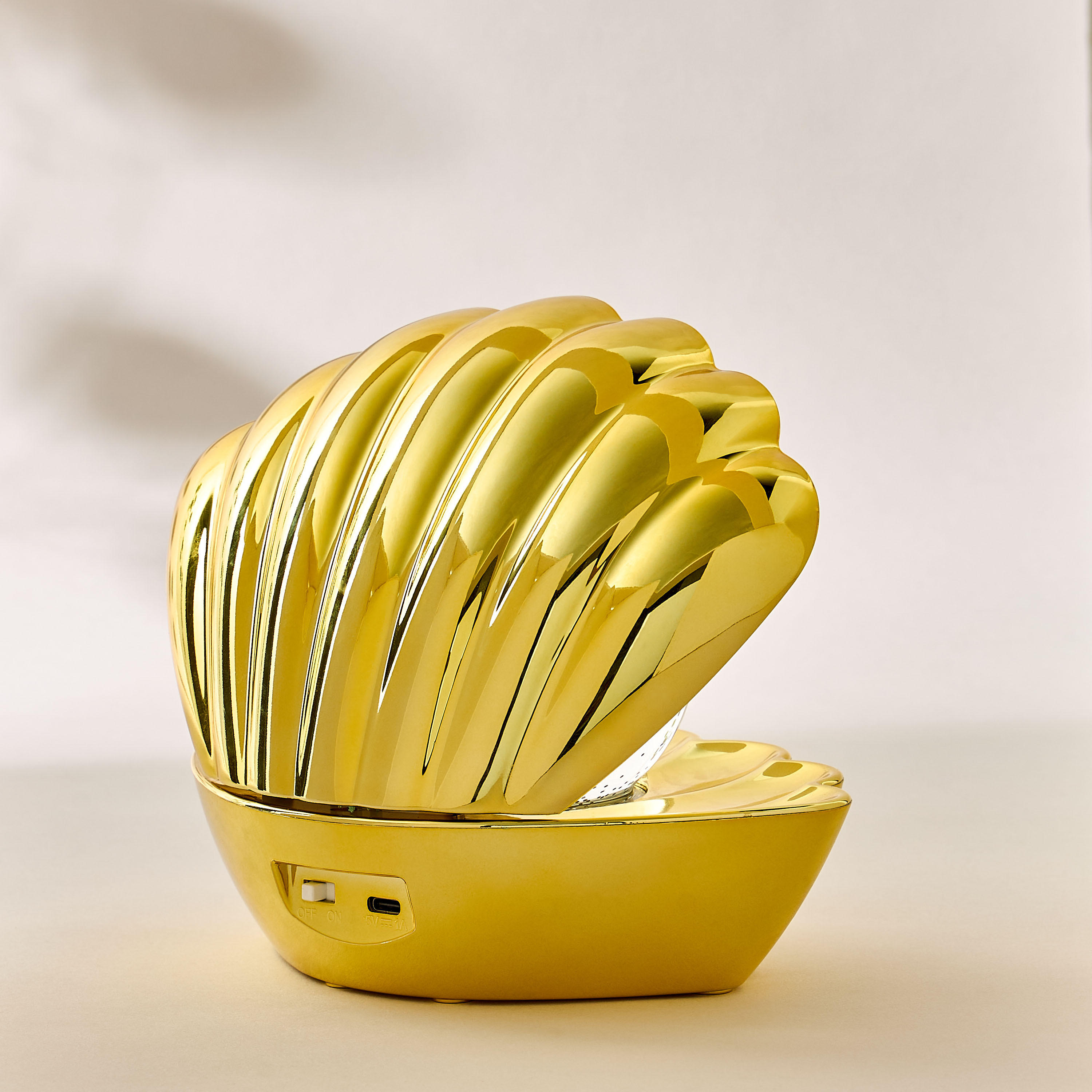 Pearl Shell Patterned Lamp with Glitter-household-decor-decorativeobjectsandsculptures-image-3