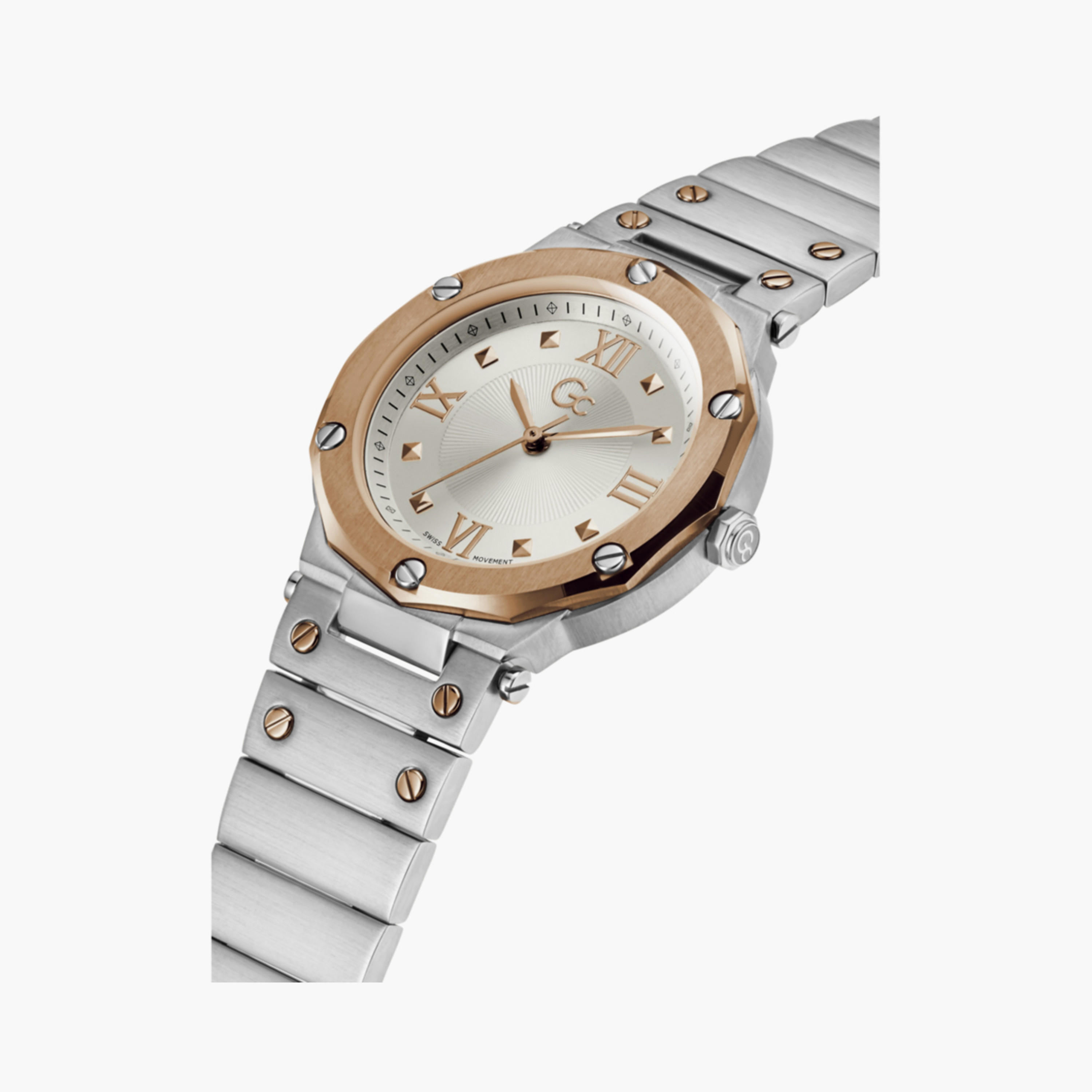 GC Women's 36 MM Silver Analog Stainless Steel Watch | Y60002L1MF-women-watchesandjewellery-watches-image-5