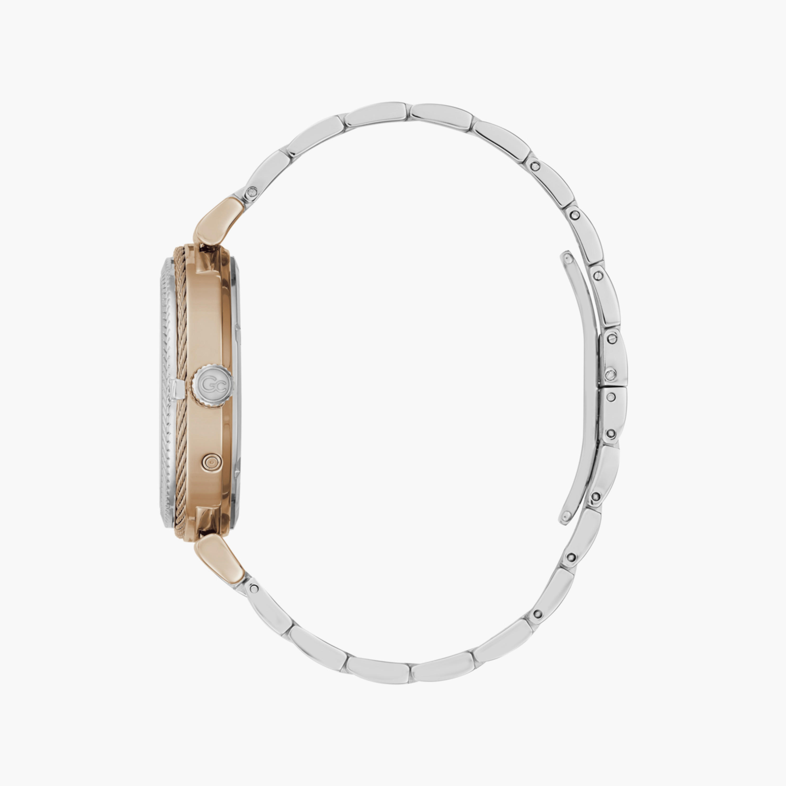 ساعة GC للنساء 38 مم فضة بعرض تناظري من الستانلس ستيل | Y76001L1MF-women-watchesandjewellery-watches-image-3