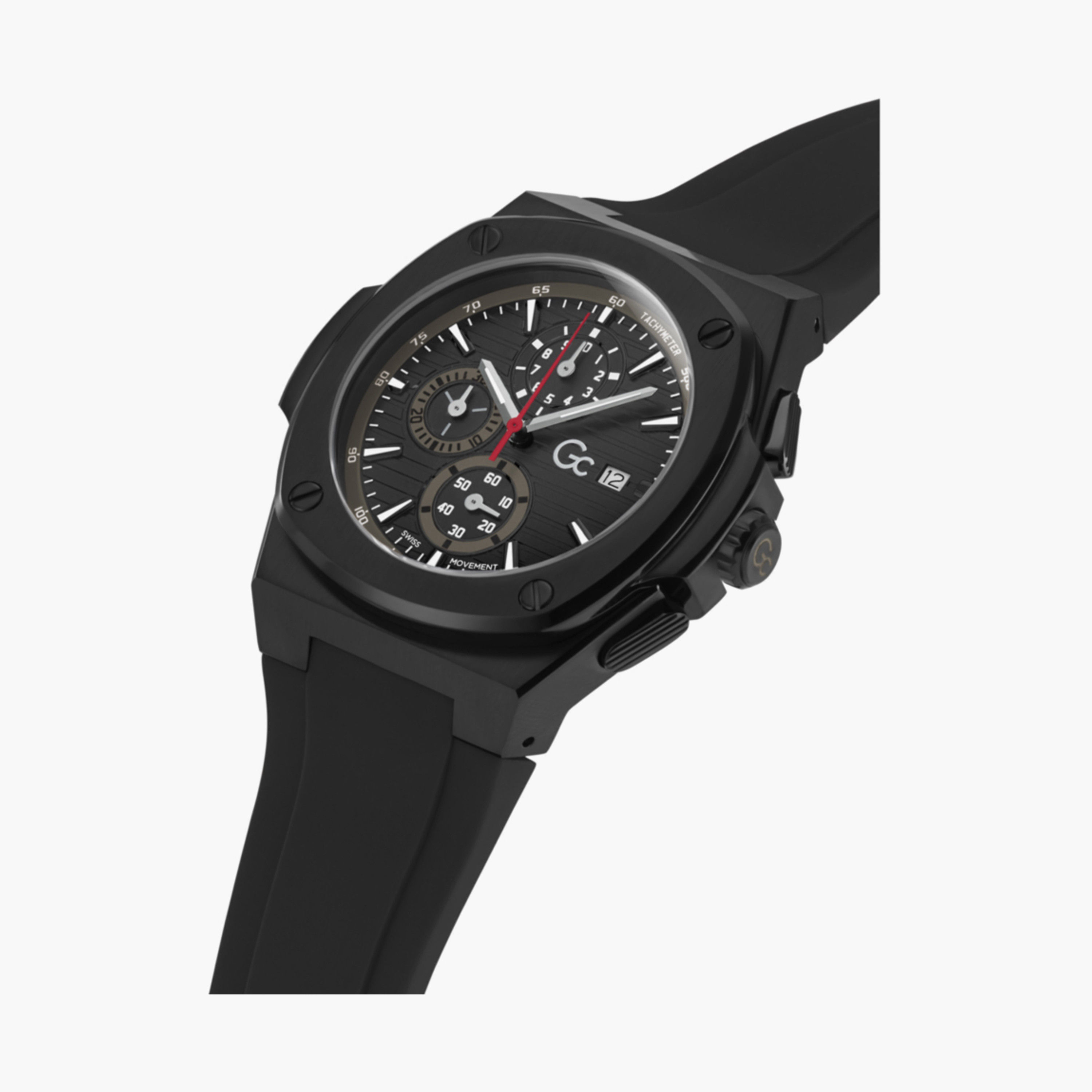 GC Men's 44 MM Red Chronograph Silicone Watch | Y99005G2MF-men-watchesandjewellery-watches-image-18