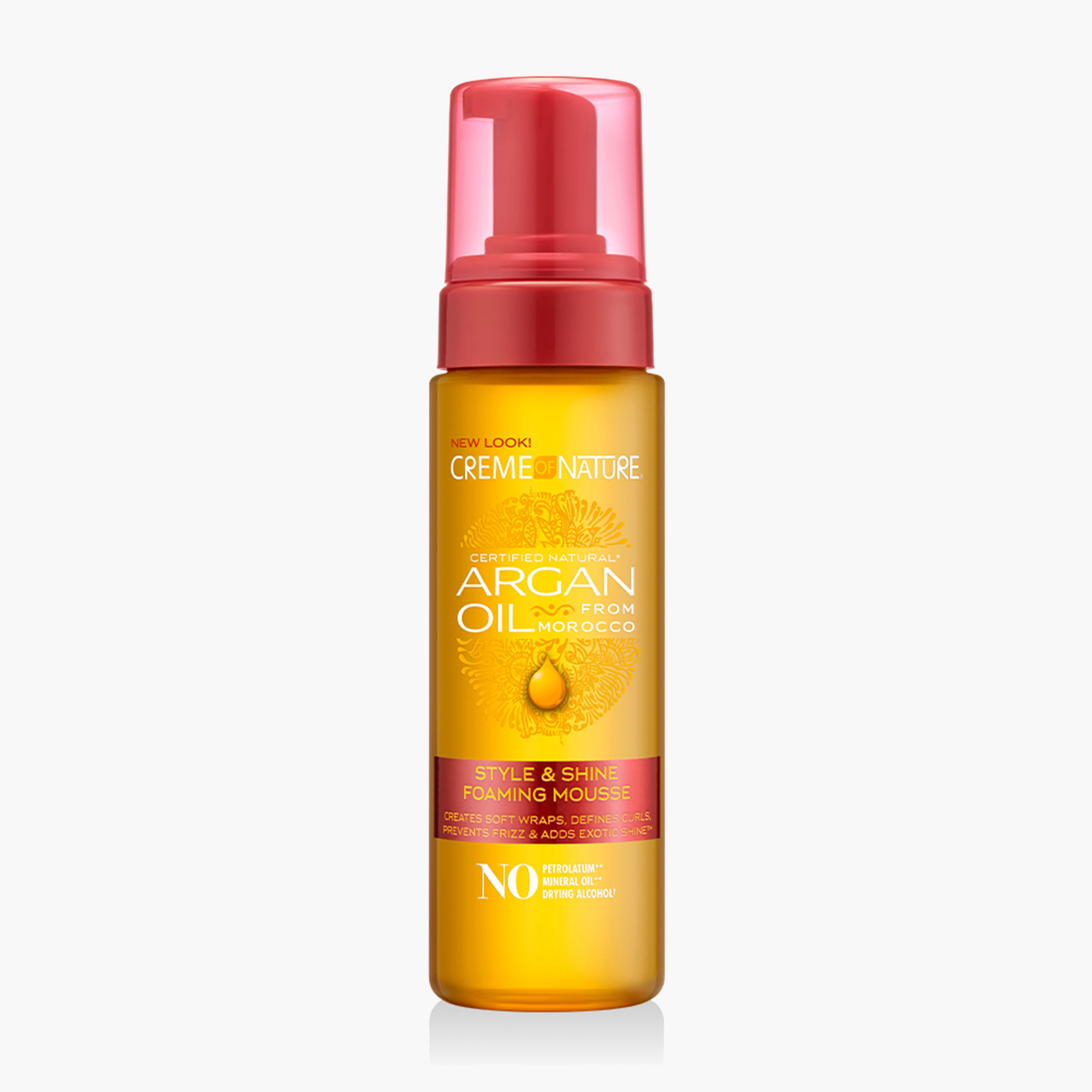 Creme Of Nature RV CON Argan Oil Style and Shine Foaming Mousse - 207 ml-beautyandpersonalcare-hair-hairstyling-hairgels-image-1