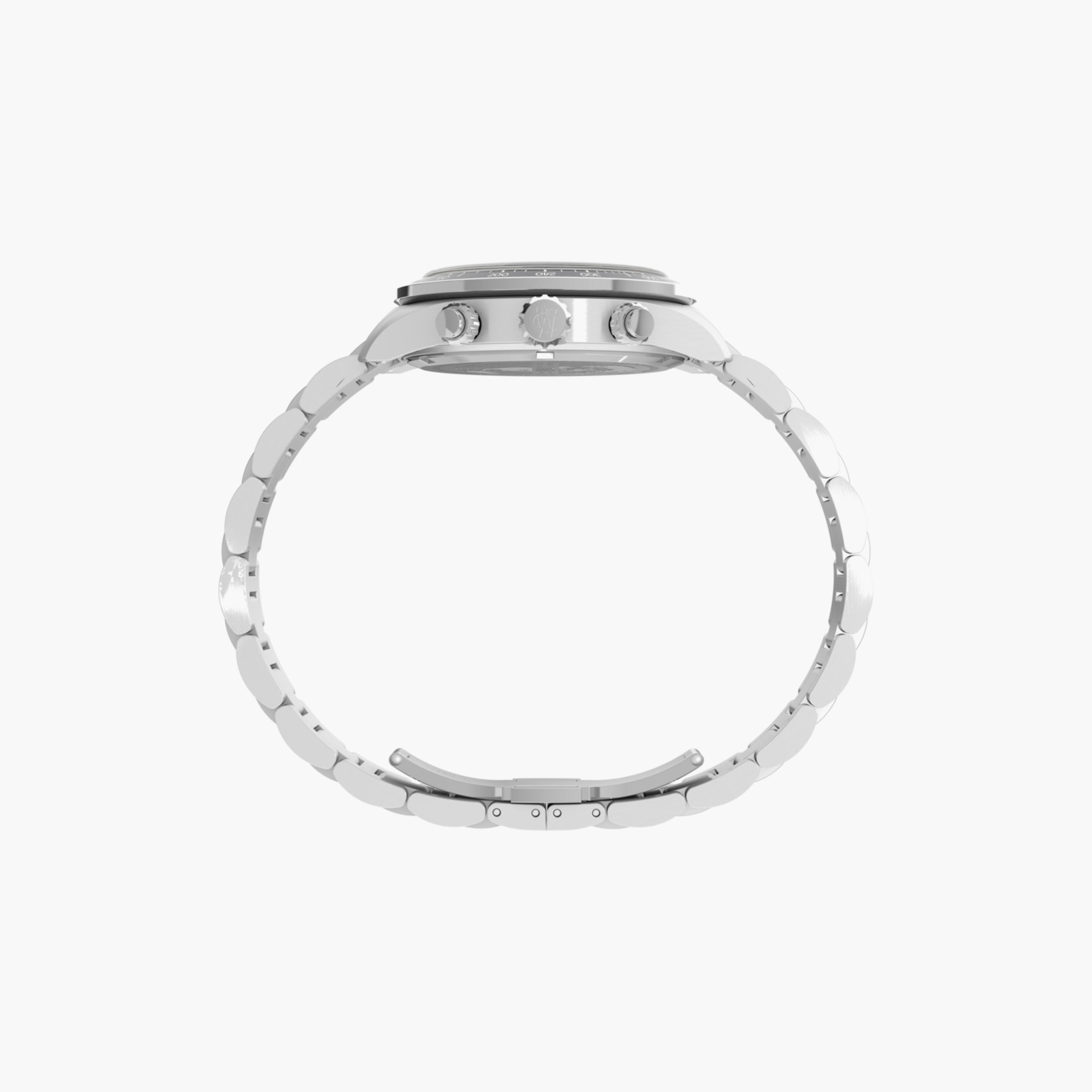 Timex Men's 39 MM Silver Chronograph Stainless Steel Watch | TW2Y19200-men-watchesandjewellery-watches-image-2
