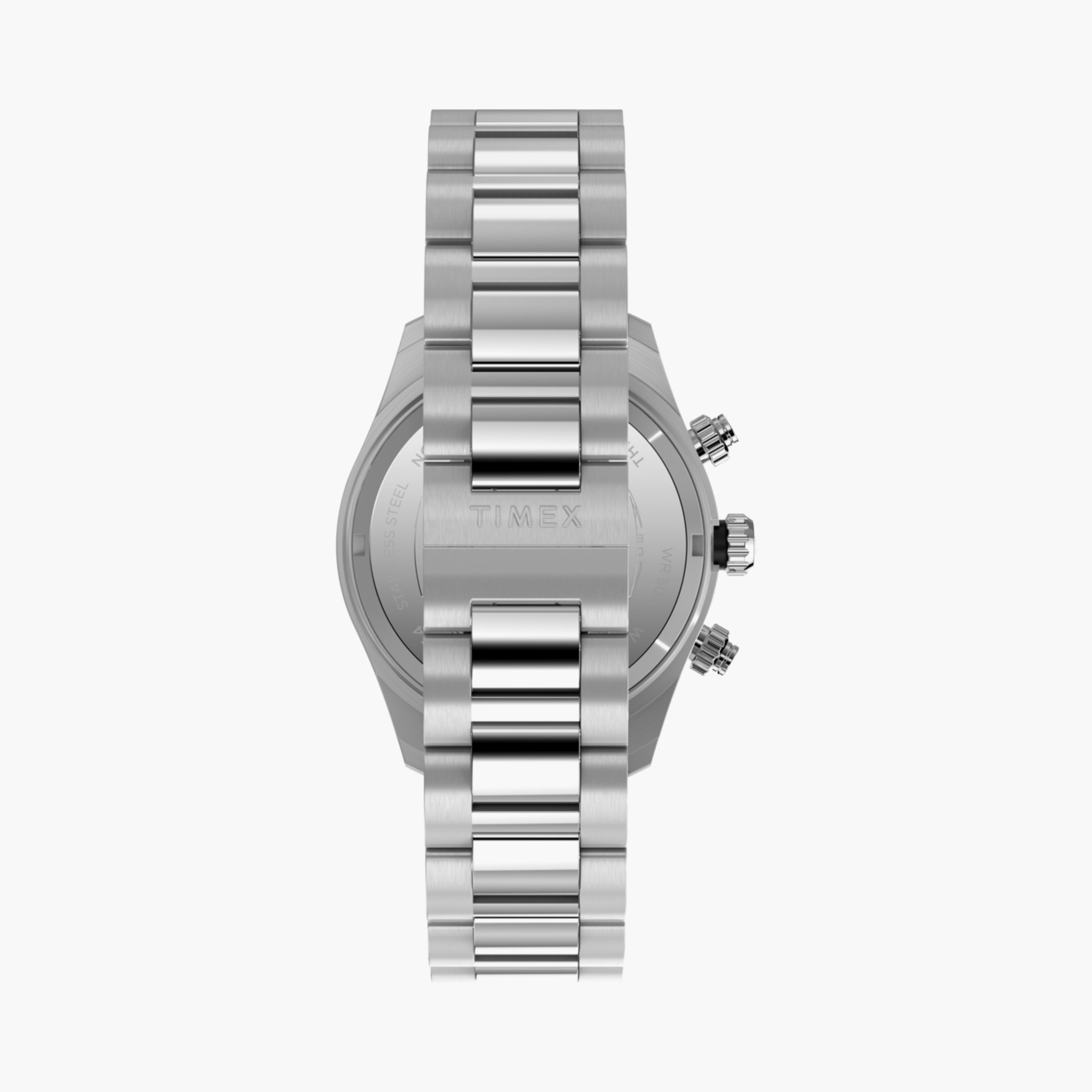 Timex Men's 39 MM Silver Chronograph Stainless Steel Watch | TW2Y19200-men-watchesandjewellery-watches-image-3