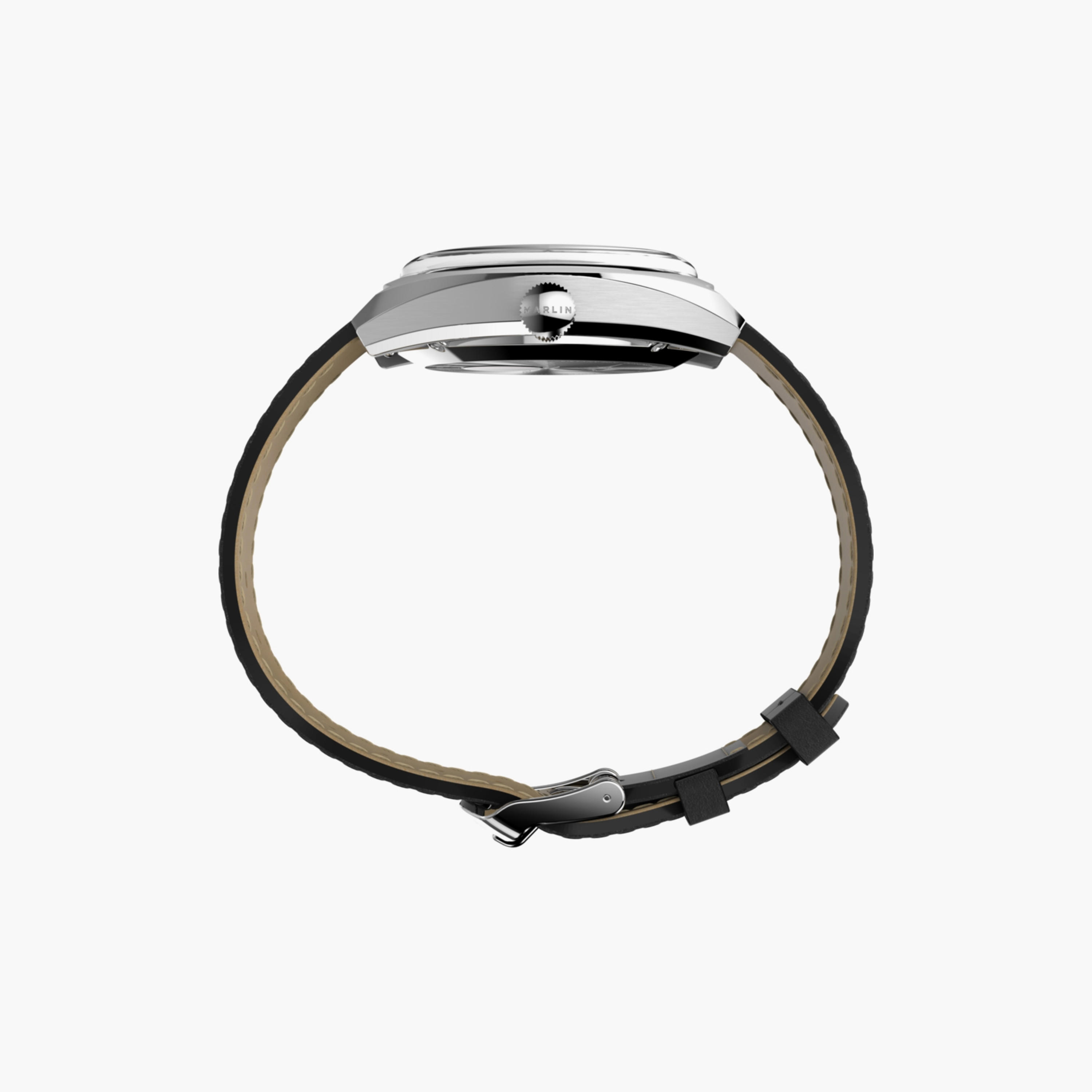 Timex Men's 39 MM Black Automatic Leather Watch | TW2V62100-men-watchesandjewellery-watches-image-2