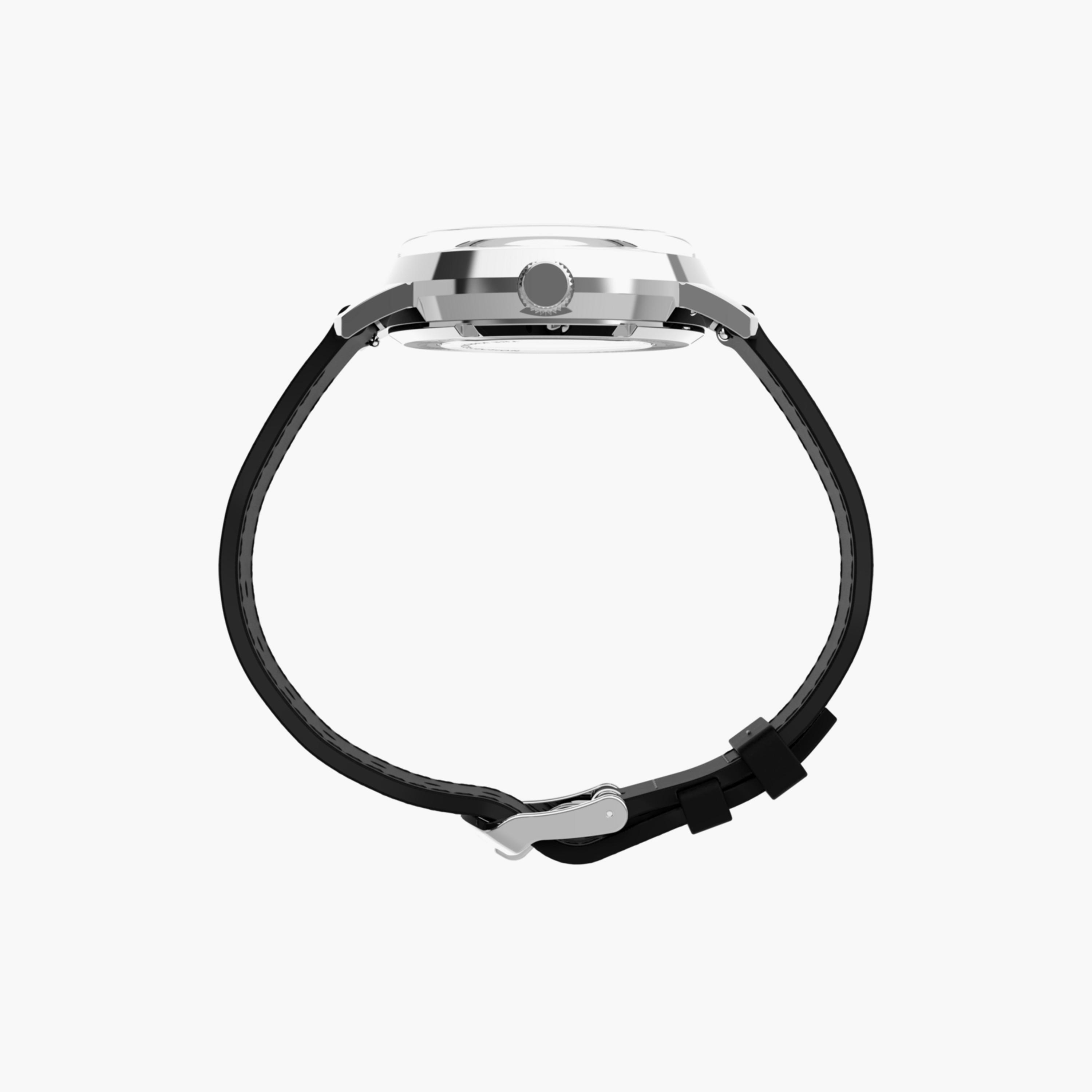 Timex Men's 40 MM Black Automatic Leather Watch | TW2V44600-men-watchesandjewellery-watches-image-2