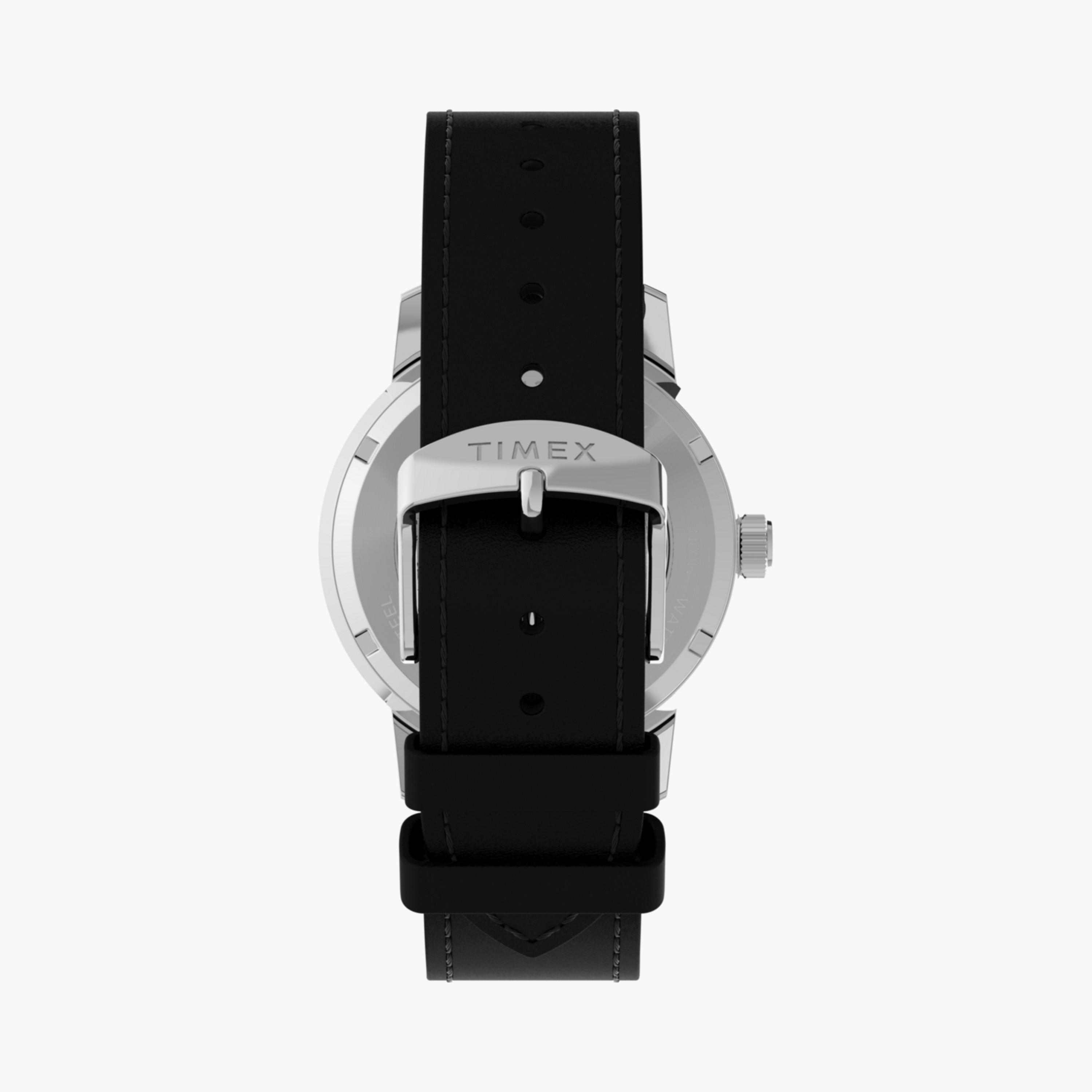 تايمكس ساعة يد رجالية 40 مم سوداء أوتوماتيكية جلد | TW2V44600-men-watchesandjewellery-watches-image-3