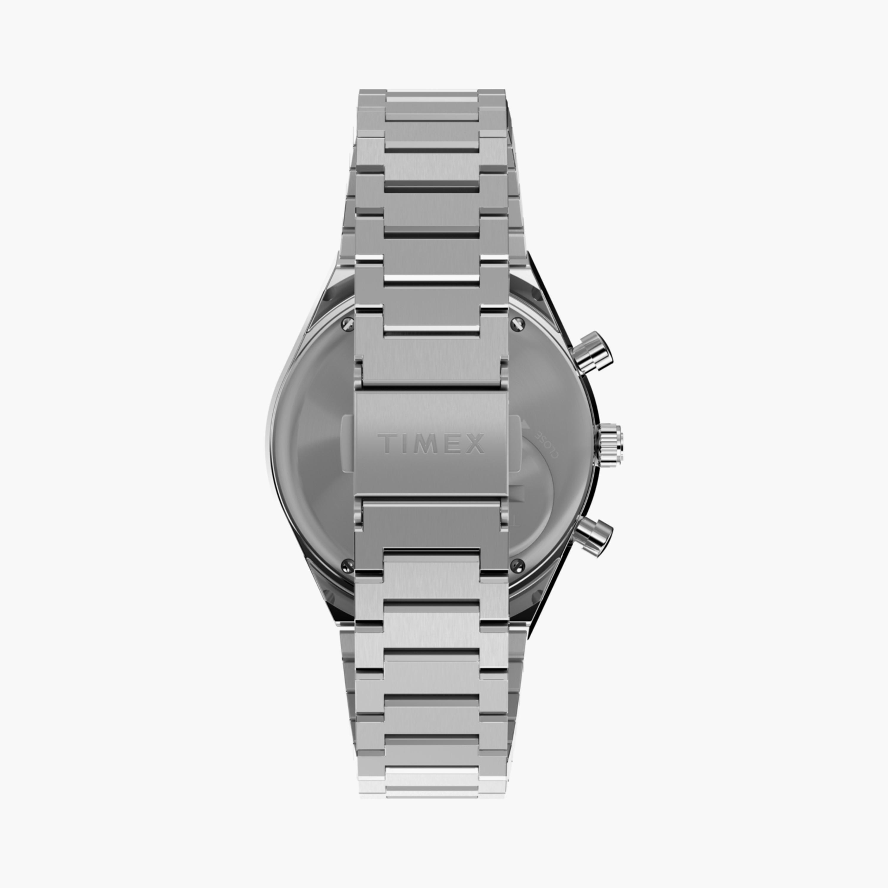 تايمكس ساعة يد رجالية 40 مم فضية كرونوغراف ستانلس ستيل | TW2W51600-men-watchesandjewellery-watches-image-3
