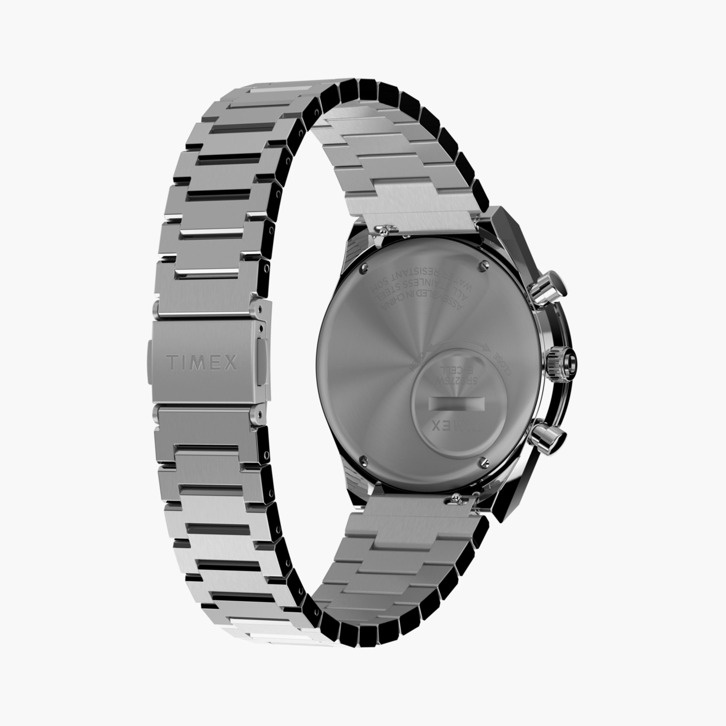 Timex Men's 40 MM Silver Chronograph Stainless Steel Watch | TW2W51600-men-watchesandjewellery-watches-image-4