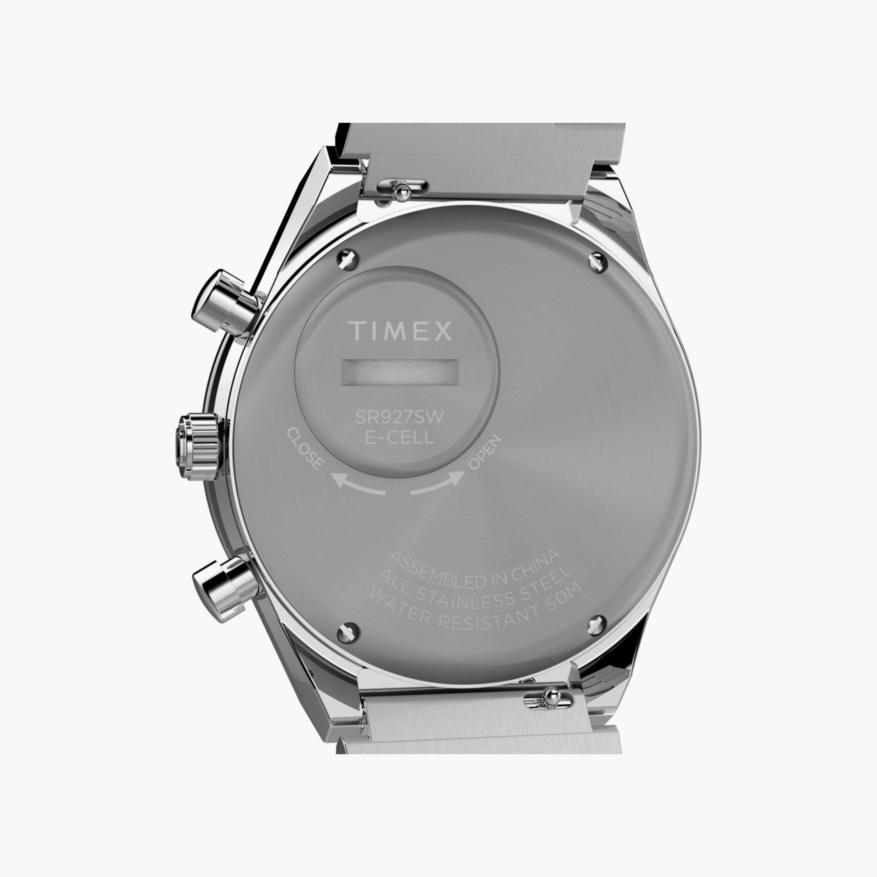 تايمكس ساعة يد رجالية 40 مم فضية كرونوغراف ستانلس ستيل | TW2W51600-men-watchesandjewellery-watches-image-5