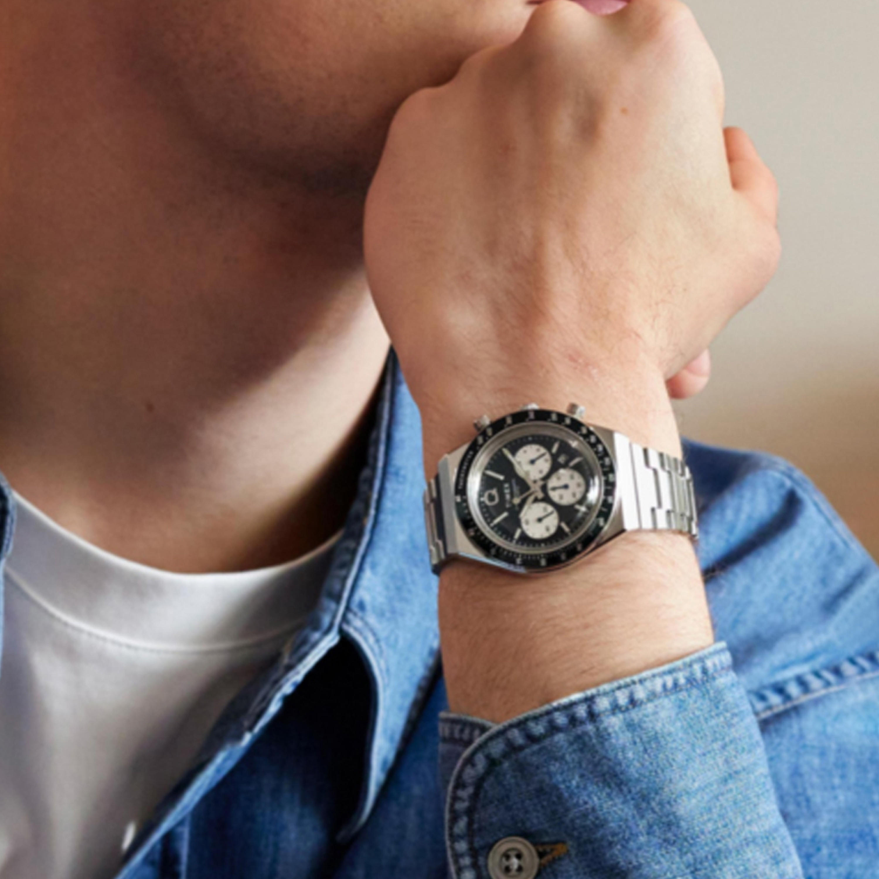 تايمكس ساعة يد رجالية 40 مم فضية كرونوغراف ستانلس ستيل | TW2W51600-men-watchesandjewellery-watches-image-6