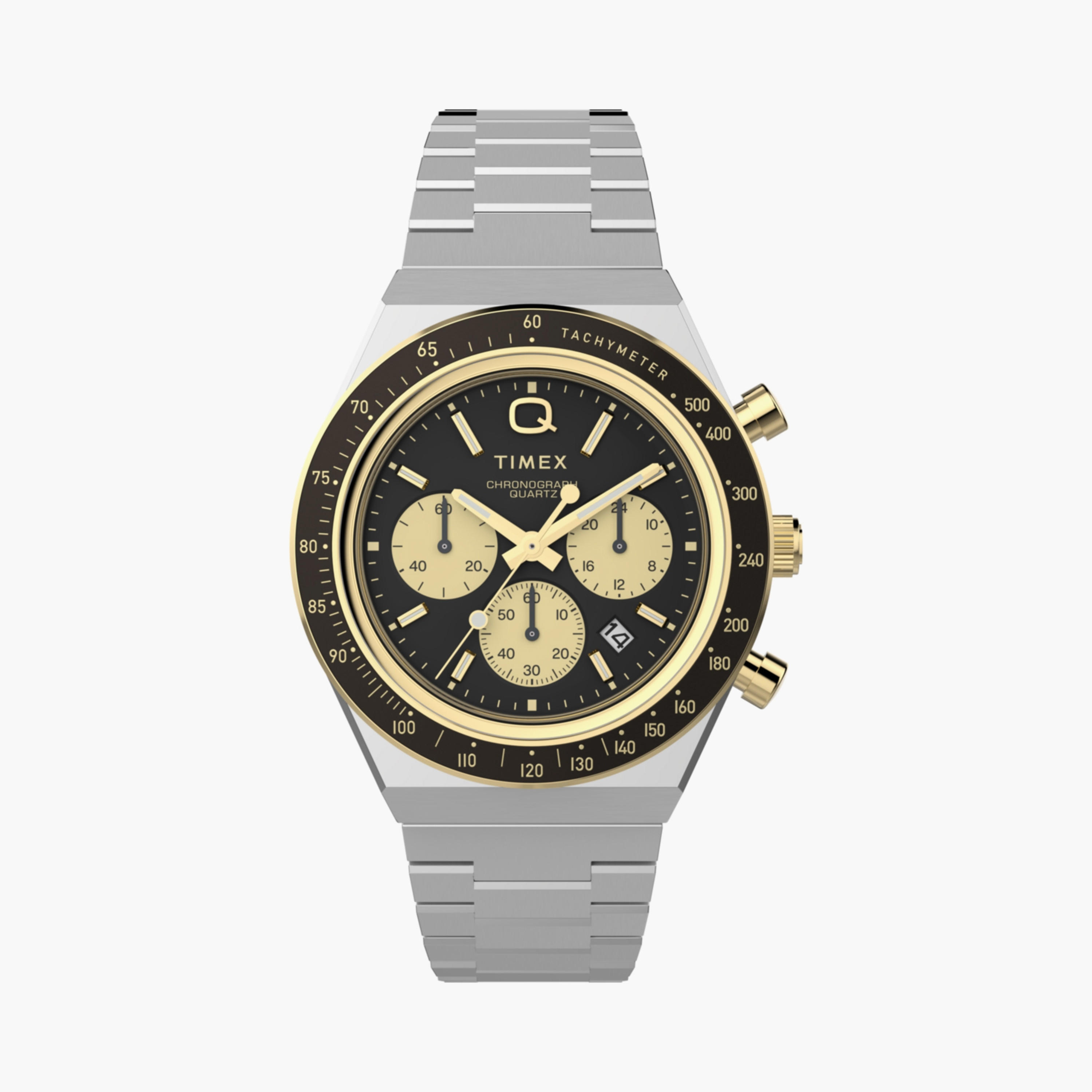 تايمكس ساعة يد رجالية 40 مم فضية كرونوغراف ستانلس ستيل | TW2W51600-men-watchesandjewellery-watches-image-8
