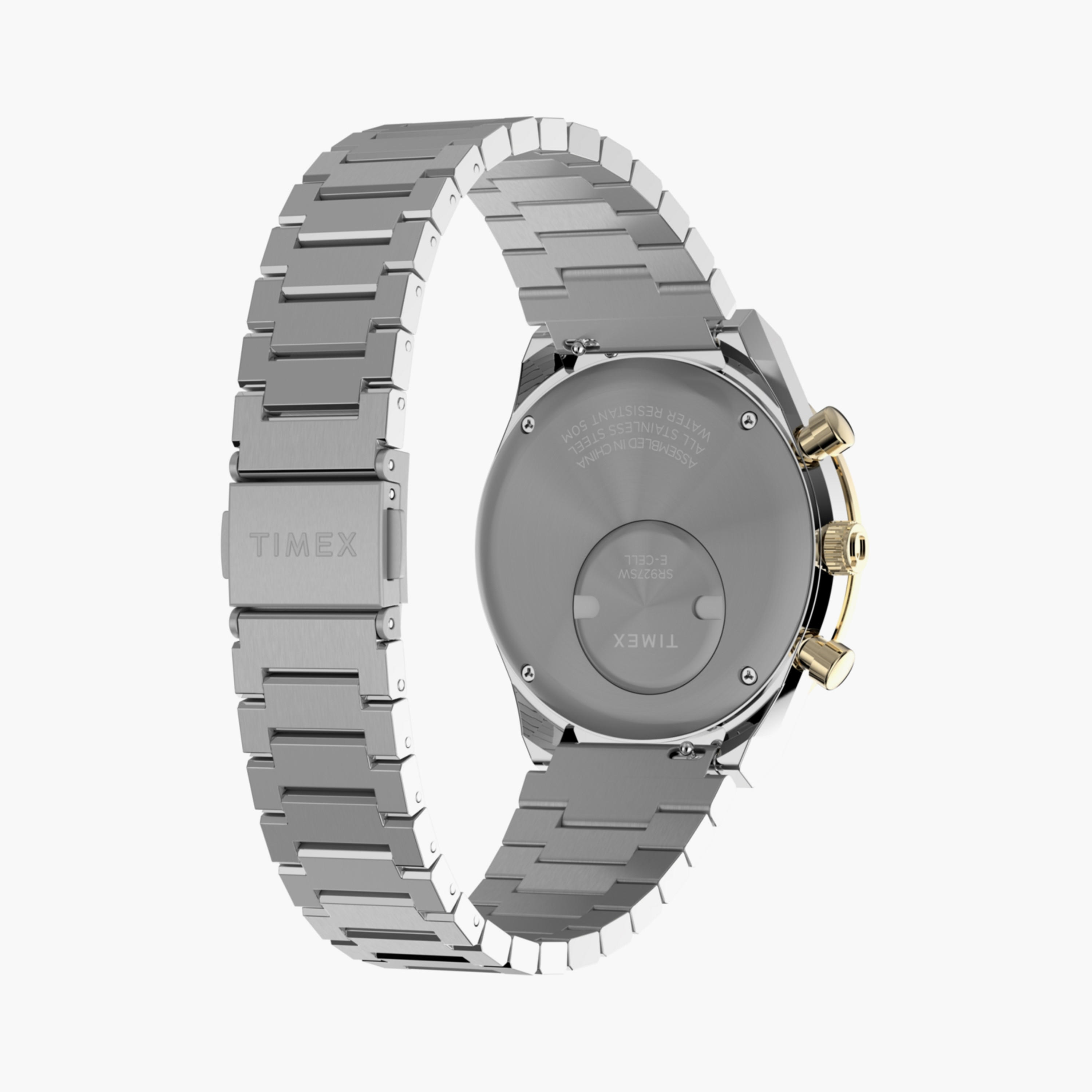 Timex Men's 40 MM Silver Chronograph Stainless Steel Watch | TW2W51600-men-watchesandjewellery-watches-image-4