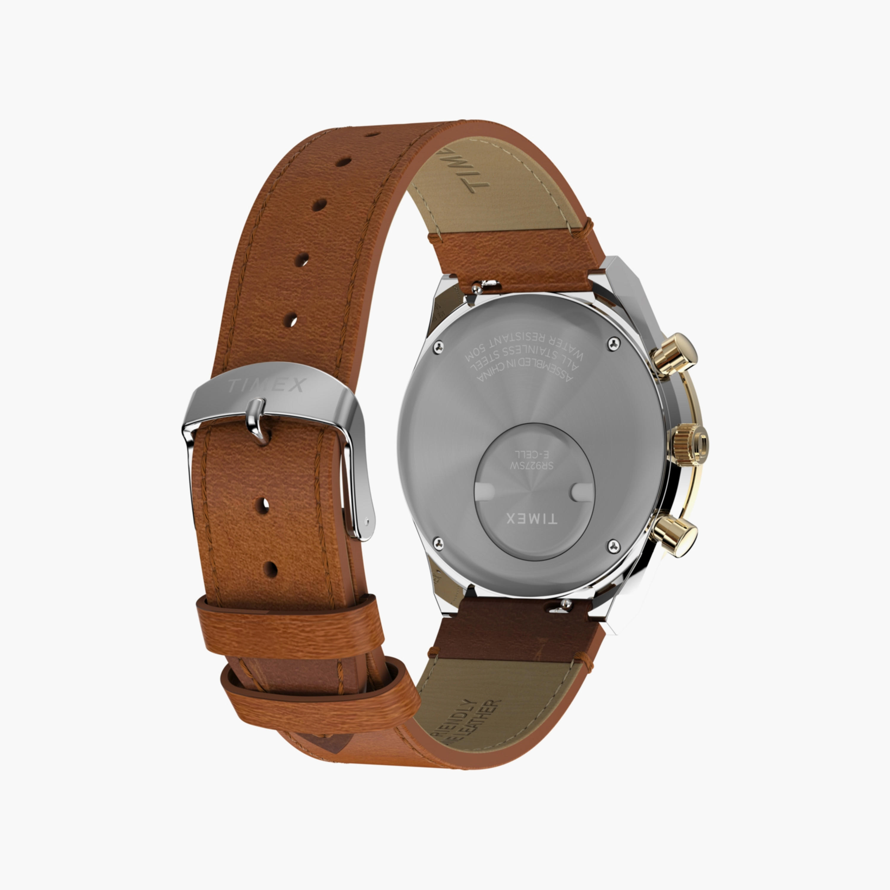تايمكس ساعة يد رجالية 40 مم بنية كرونوغراف جلد | TW2W64400-men-watchesandjewellery-watches-image-4