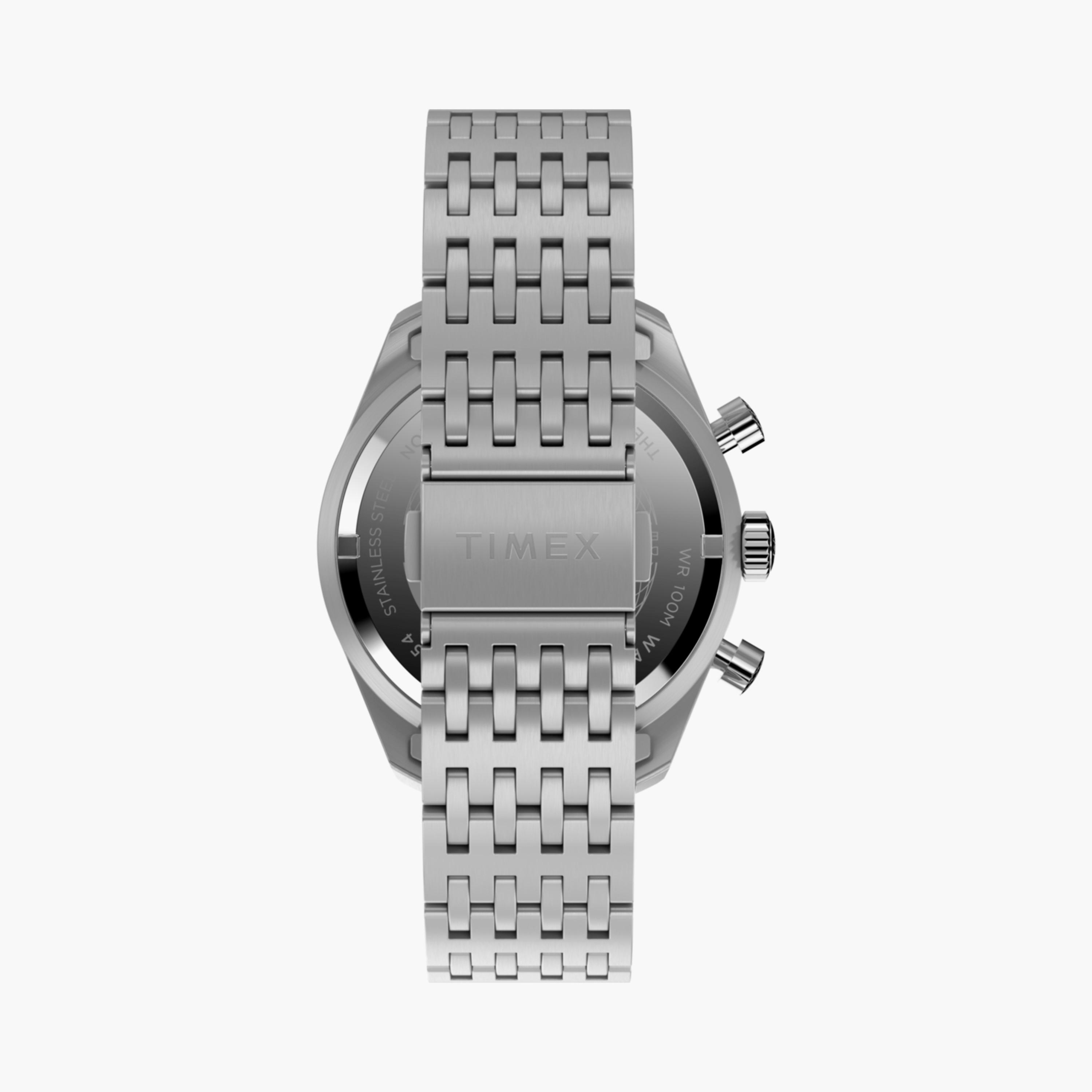 تايمكس ساعة يد رجالية 41 مم فضية كرونوغراف ستانلس ستيل | TW2Y18500-men-watchesandjewellery-watches-image-3