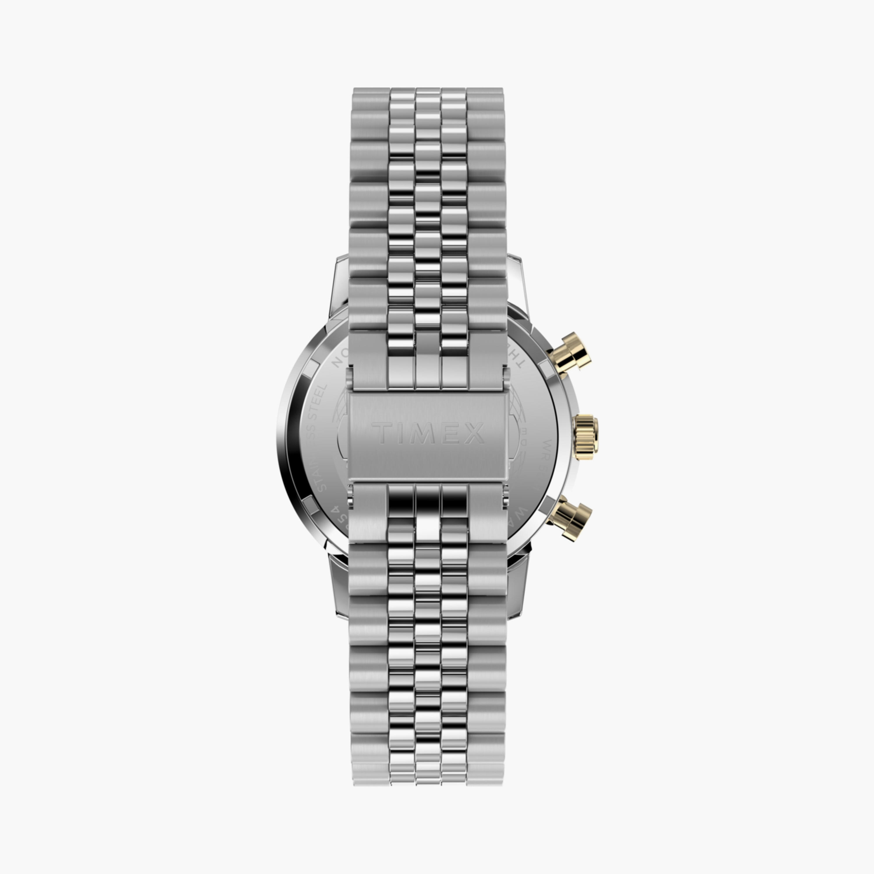 تايمكس ساعة يد رجالية 40 مم فضية كرونوغراف ستانلس ستيل | TW2W51600-men-watchesandjewellery-watches-image-17