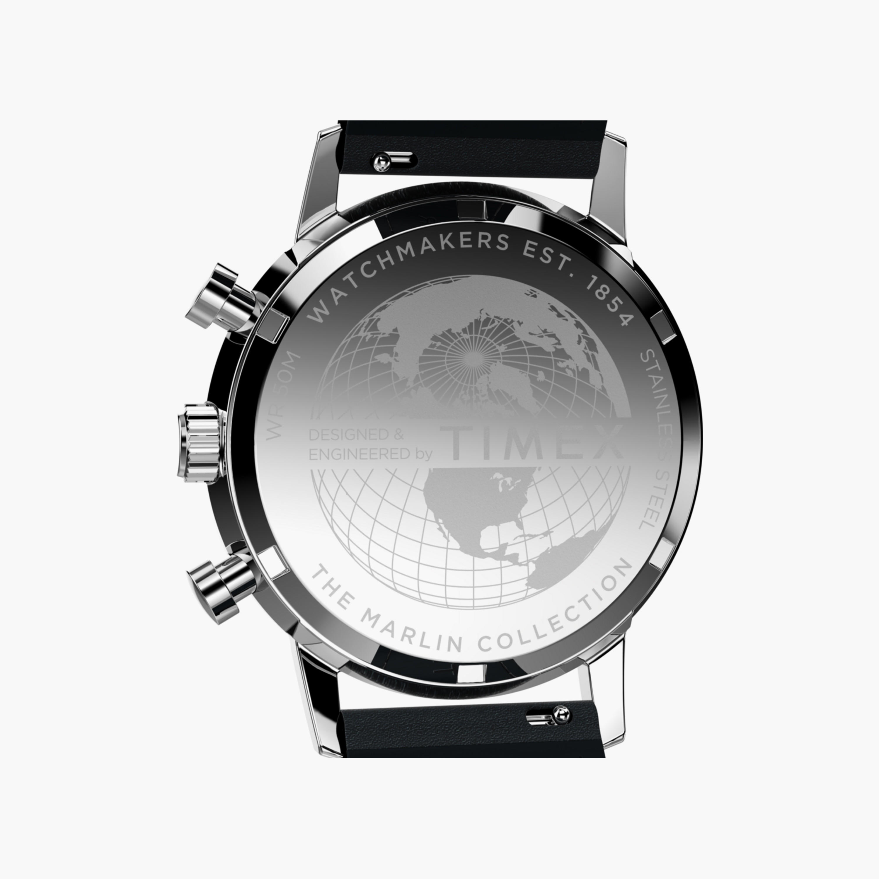 تايمكس ساعة يد رجالية 40 مم سوداء كرونوغراف جلد | TW2W98900-men-watchesandjewellery-watches-image-5
