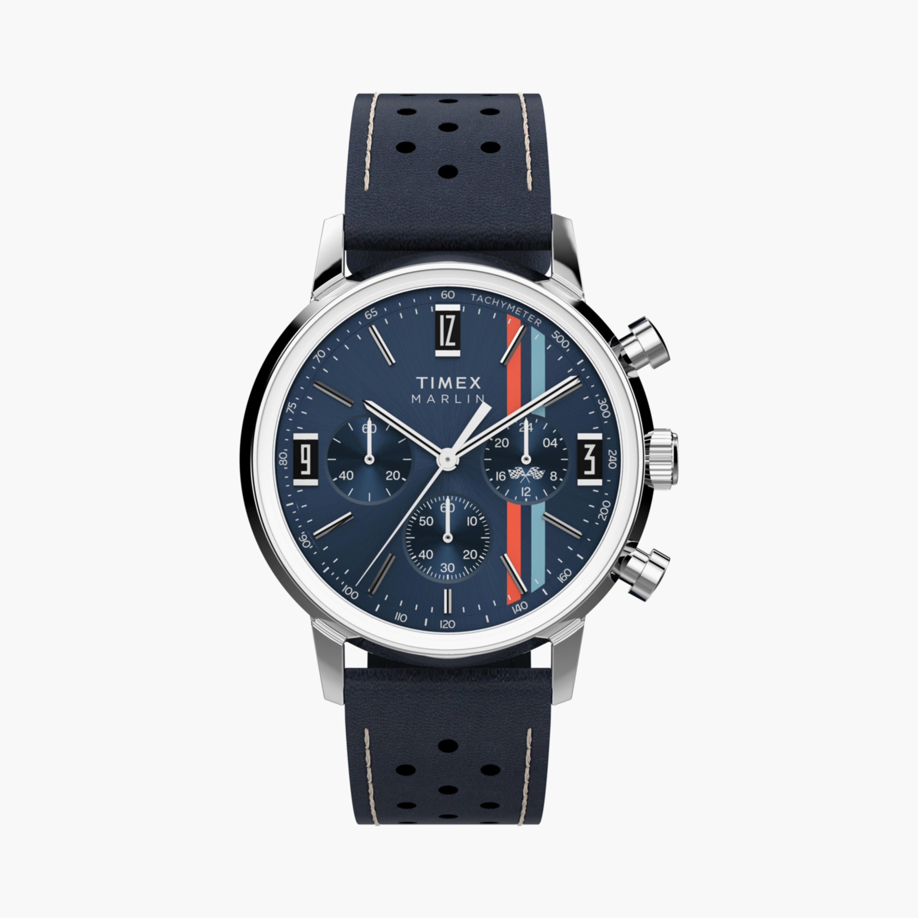 تايمكس ساعة يد رجالية 40 مم سوداء كرونوغراف جلد | TW2W98900-men-watchesandjewellery-watches-image-8