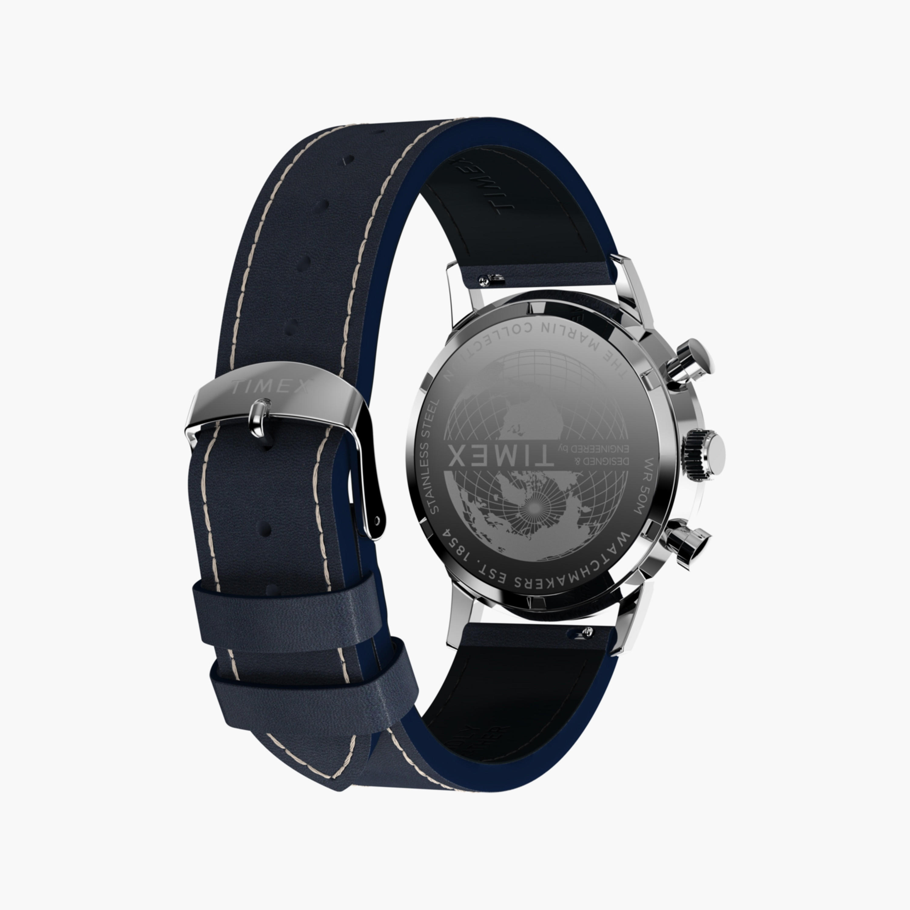 تايمكس ساعة يد رجالية 40 مم سوداء كرونوغراف جلد | TW2W98900-men-watchesandjewellery-watches-image-11
