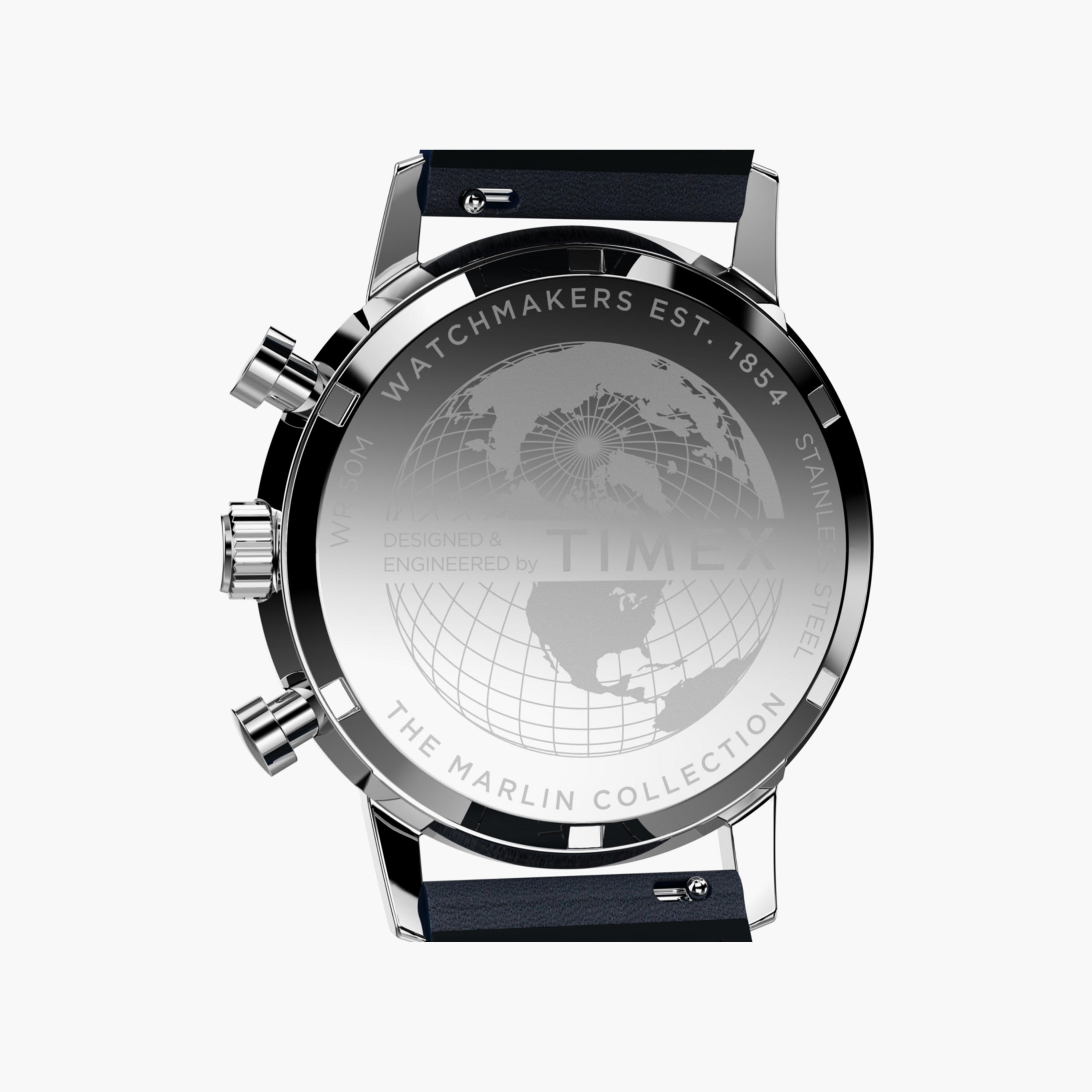 تايمكس ساعة يد رجالية 40 مم سوداء كرونوغراف جلد | TW2W98900-men-watchesandjewellery-watches-image-12