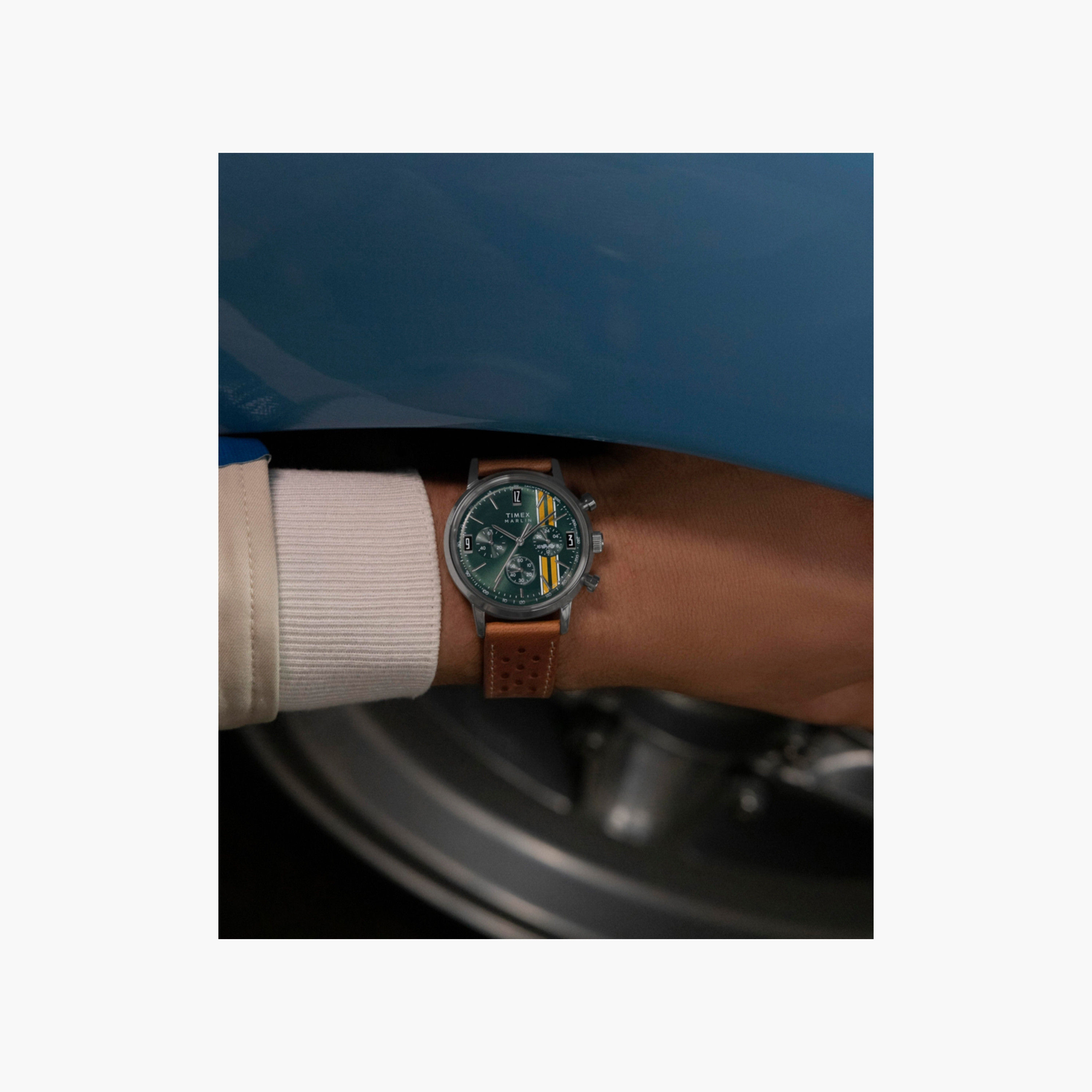تايمكس ساعة يد رجالية 40 مم سوداء كرونوغراف جلد | TW2W98900-men-watchesandjewellery-watches-image-21