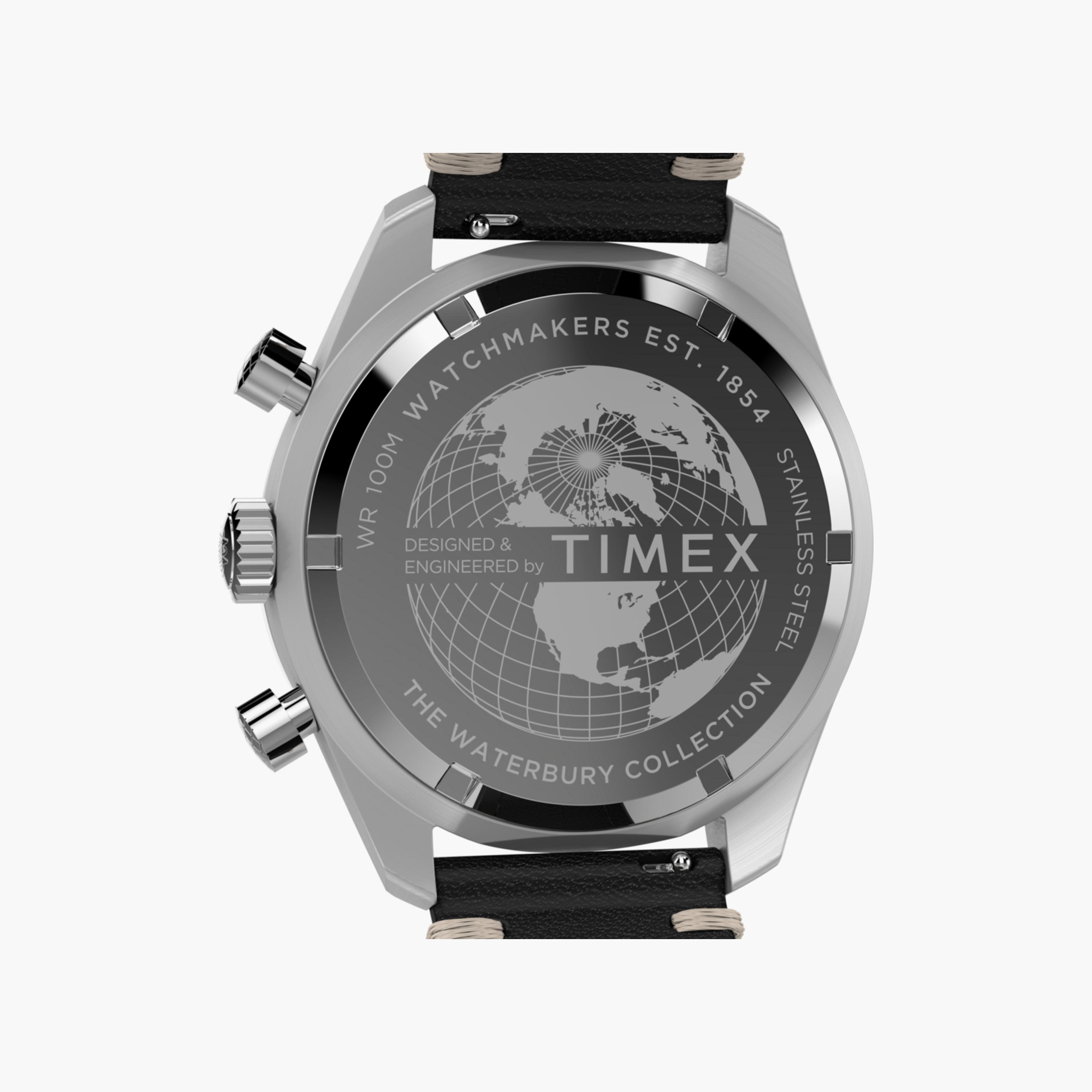 تايمكس ساعة يد رجالية 41 مم فضية كرونوغراف ستانلس ستيل | TW2Y18500-men-watchesandjewellery-watches-image-12