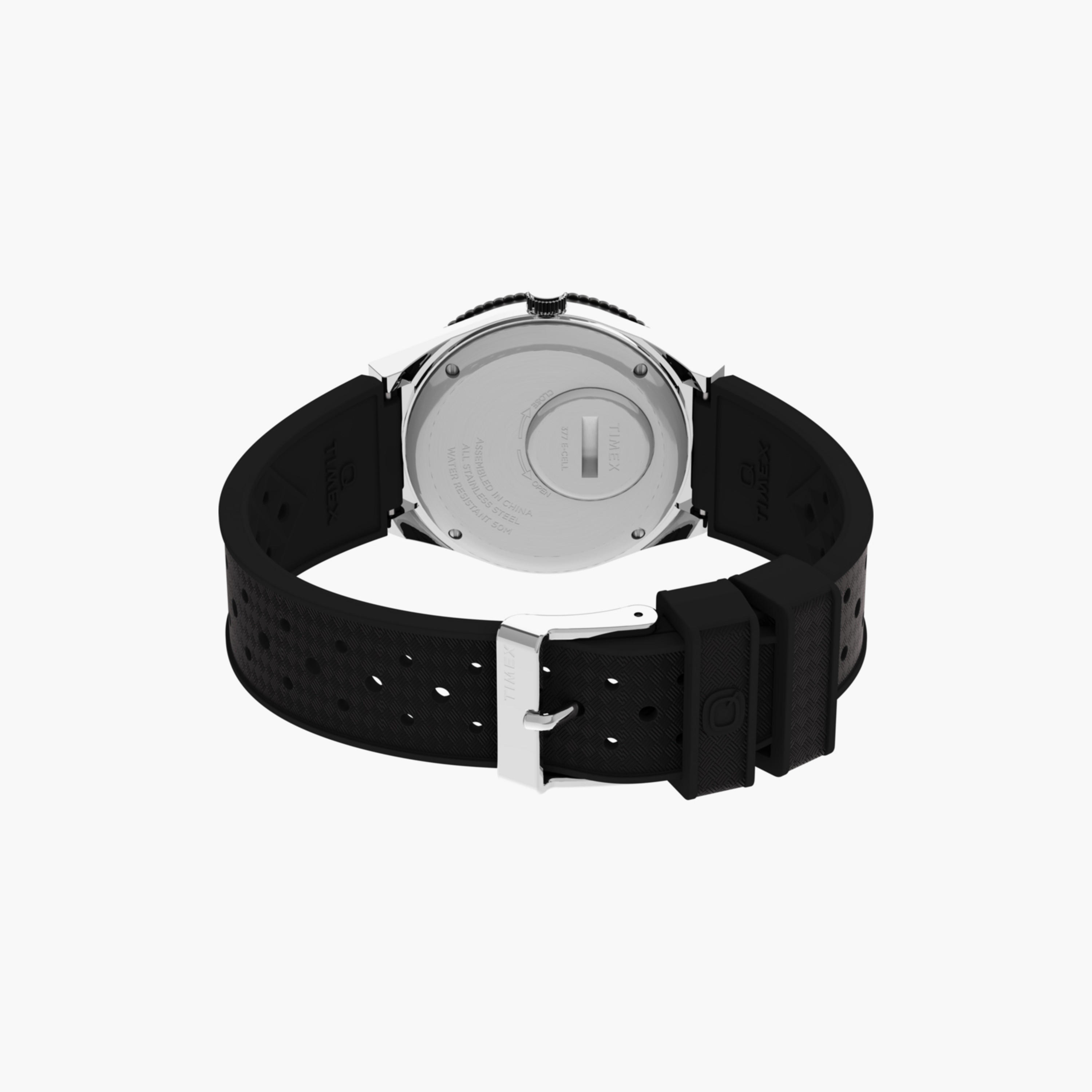Timex Men's 38 MM Black Analog Silicone Watch | TW2V32000-men-watchesandjewellery-watches-image-4