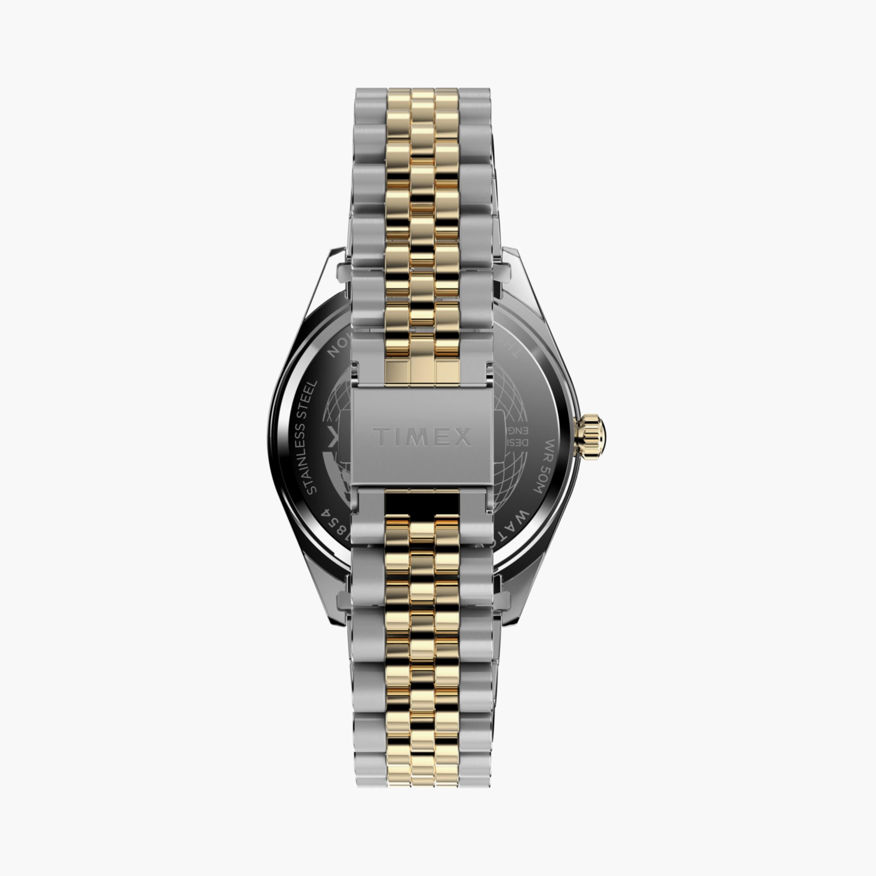 Timex Men's 41 MM Silver & Gold Analog Stainless Steel Watch | TW2W42800-men-watchesandjewellery-watches-image-3